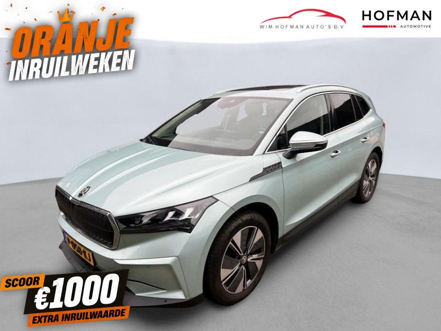 Skoda Enyaq iV 80 77KWH 527Km Panodak Camera El Trekhaak Sto, Auto's, Skoda, Achterwielaandrijving, Gebruikt, 204 pk, Onderhoudsboekje