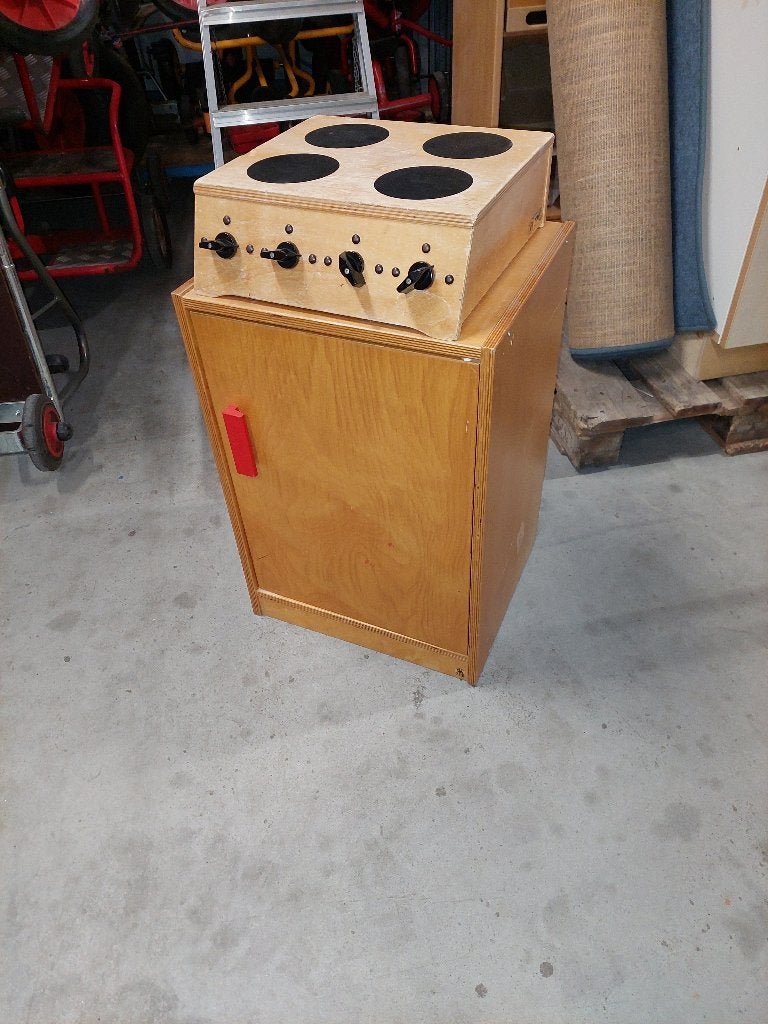 Vintage Rolf speelkeuken kastje en fornuisje, Ophalen, Zo goed als nieuw, Hout, Speelkeuken