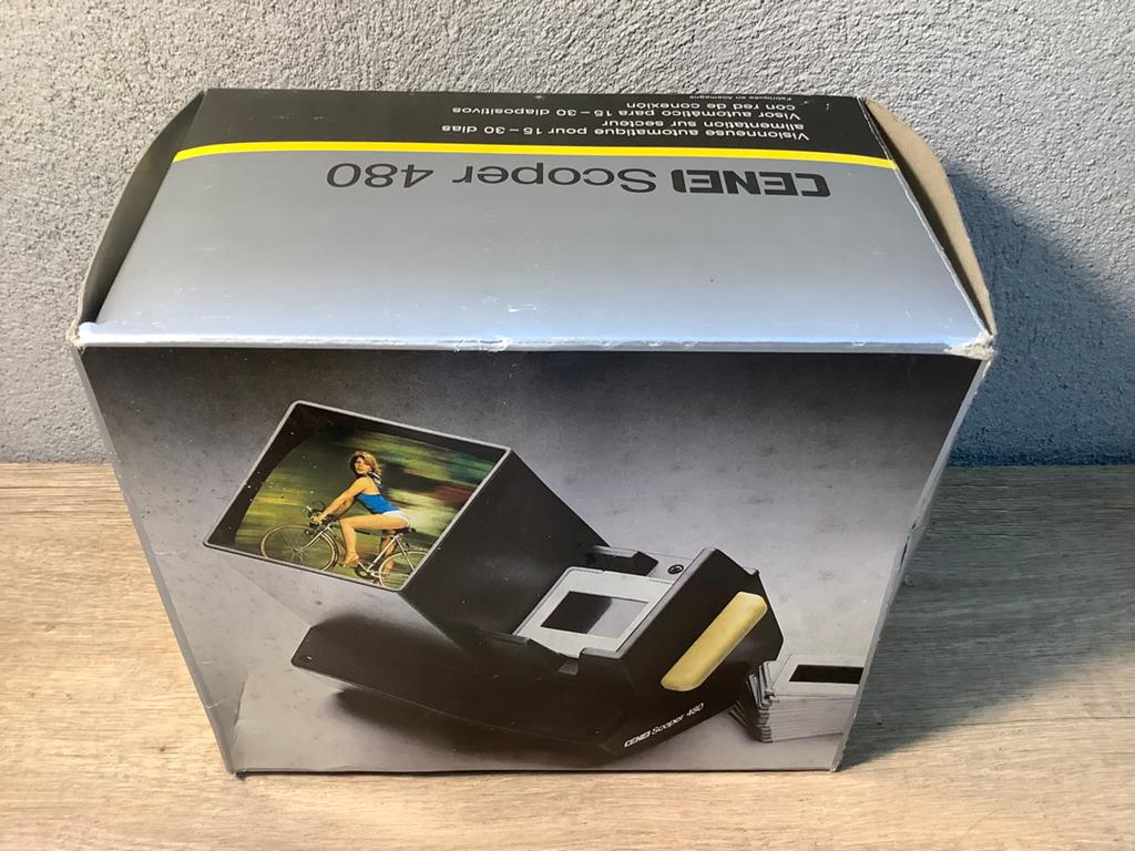 Vintage Cenei scoper 480 diakijker diaprojector, Ophalen of Verzenden, Zo goed als nieuw