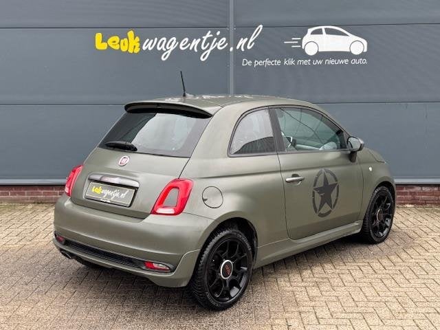 Fiat 500 0.9 Turbo Sport 105 PK *navi *climate *beats *16”, Voorwielaandrijving, Gebruikt, Zwart, Automatische klimaatregeling