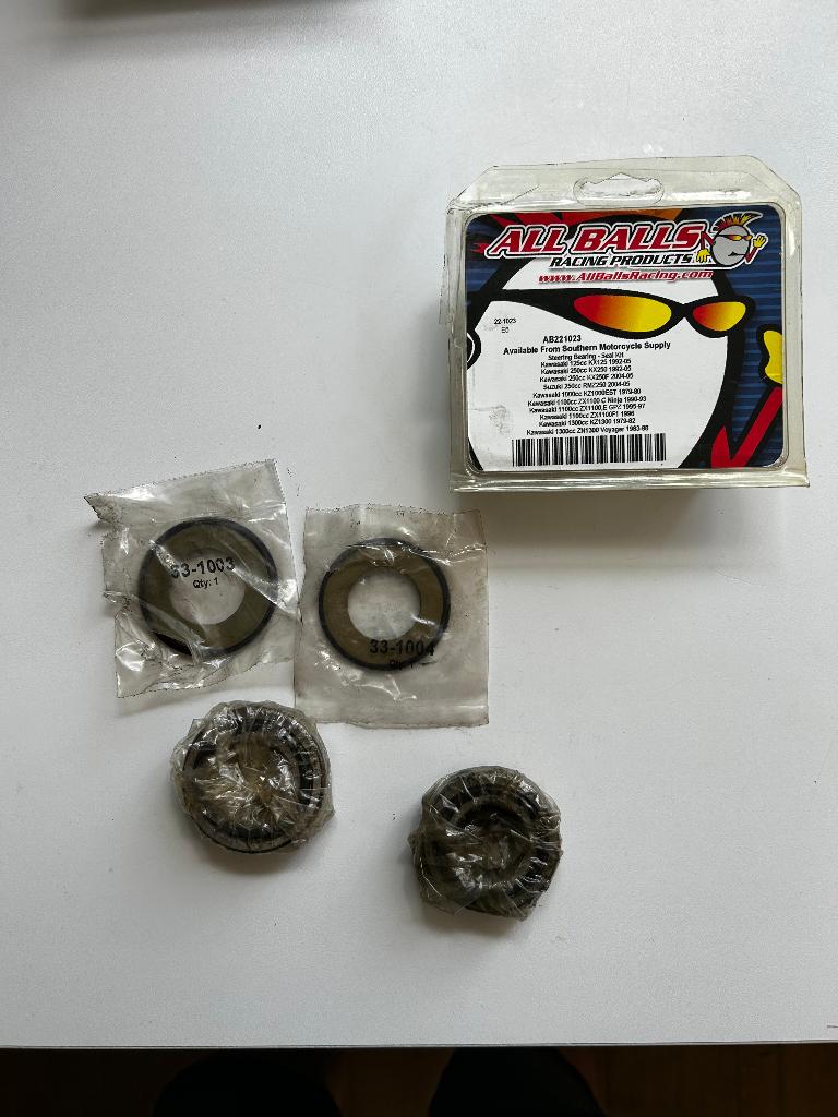 All Balls Balhoofd lagers kit Kawasaki KX / KLX / KXF, Motoren, Ophalen of Verzenden