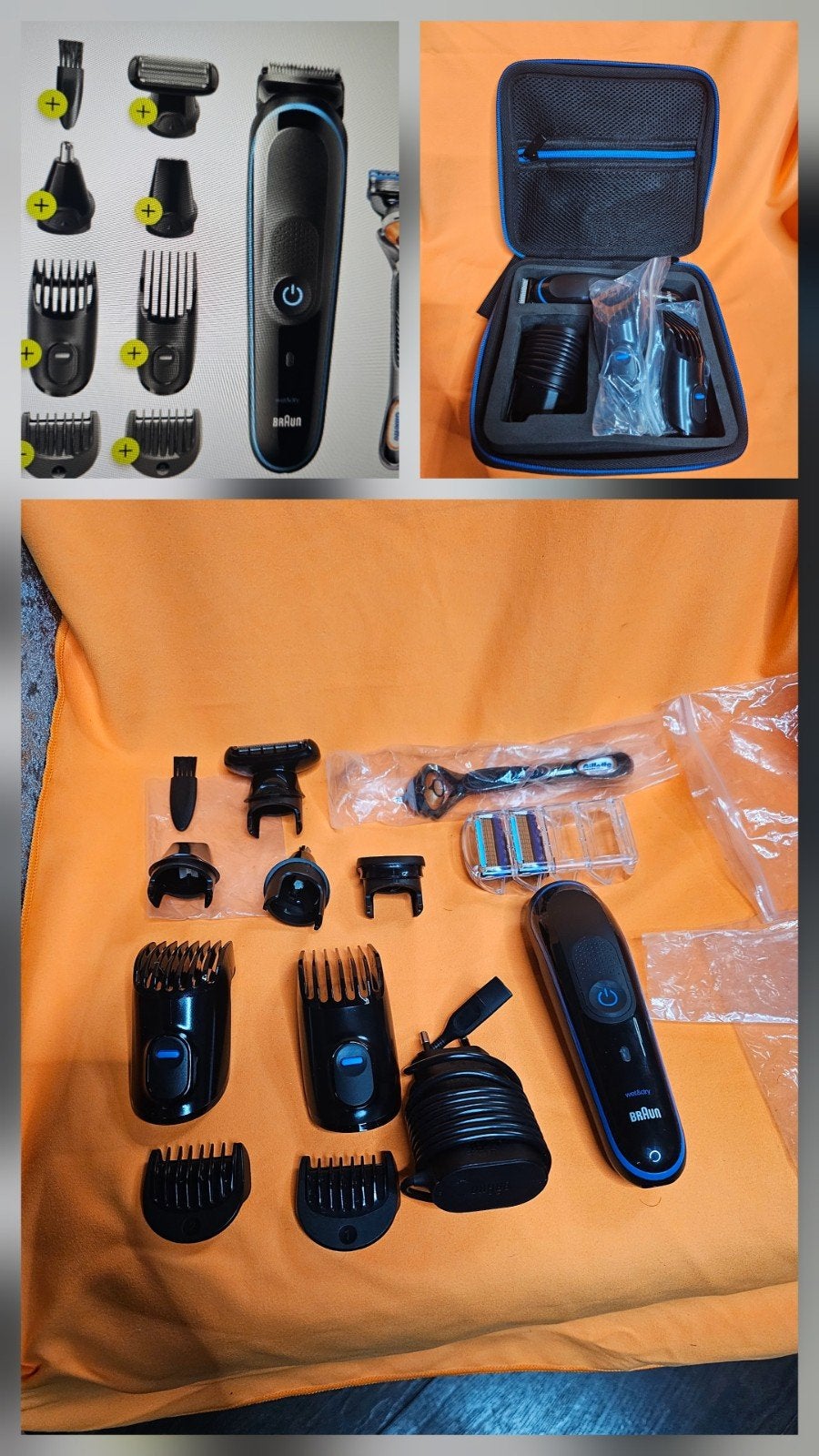 Baardtrimmer braun 9 in 1 scheerapparaat tondeuse alles !!, Ophalen, Zo goed als nieuw, Scheren en Epileren