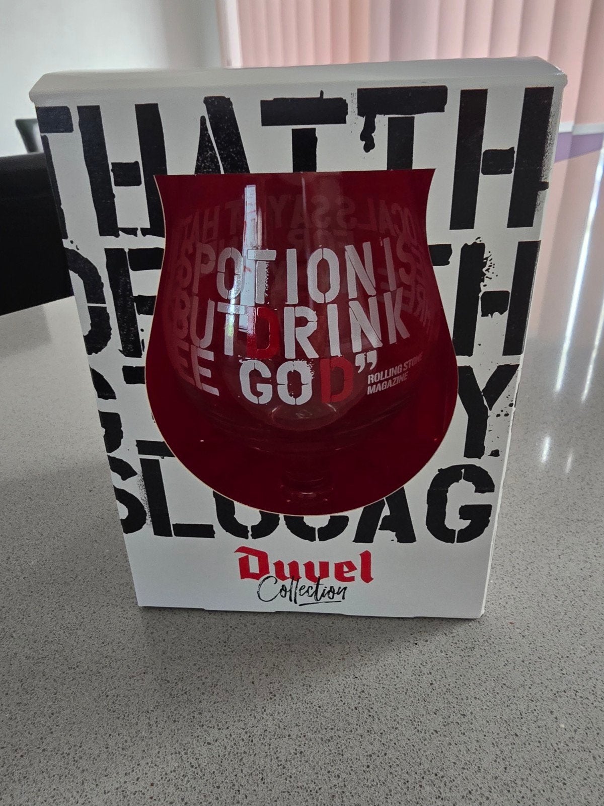 Duvel Collection Glas Christopher Wool Limited Edition, Ophalen of Verzenden