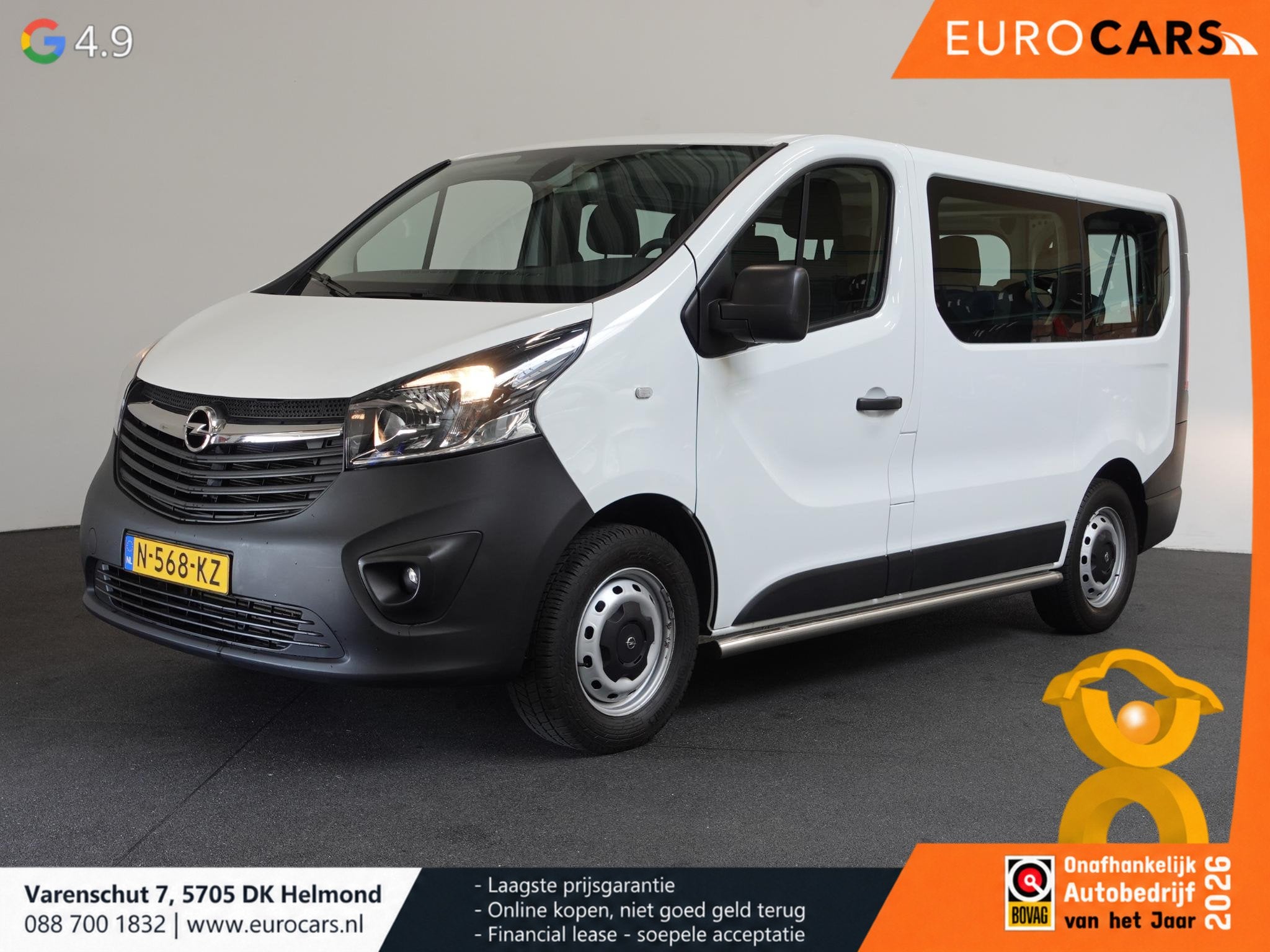 Opel Vivaro Combi 1.6 CDTI L1H1 9persoons PERSONENBUS Opel V, Auto's, Stof, Euro 6, 2000 kg, Wit