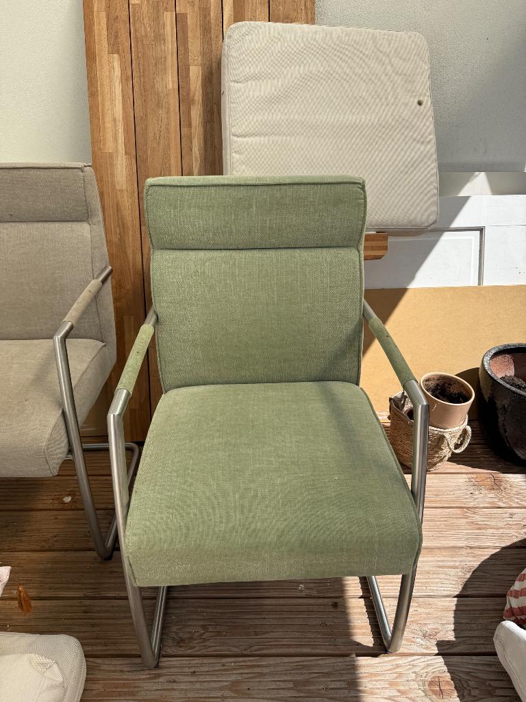Eetkamerstoelen, Huis en Inrichting, Stoelen, Ophalen, Gebruikt, Twee, Stof
