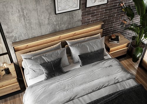 Quant 2-persoons opbergbed - Artisan eiken, Huis en Inrichting, Niet ingevuld, Niet ingevuld, Niet ingevuld
