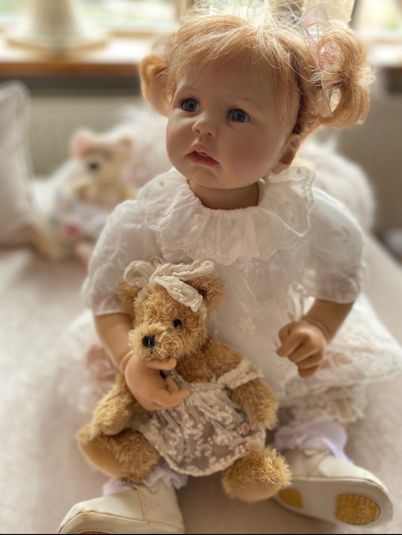 Reborn peuter pop 🎀, Verzenden, Zo goed als nieuw, Pop