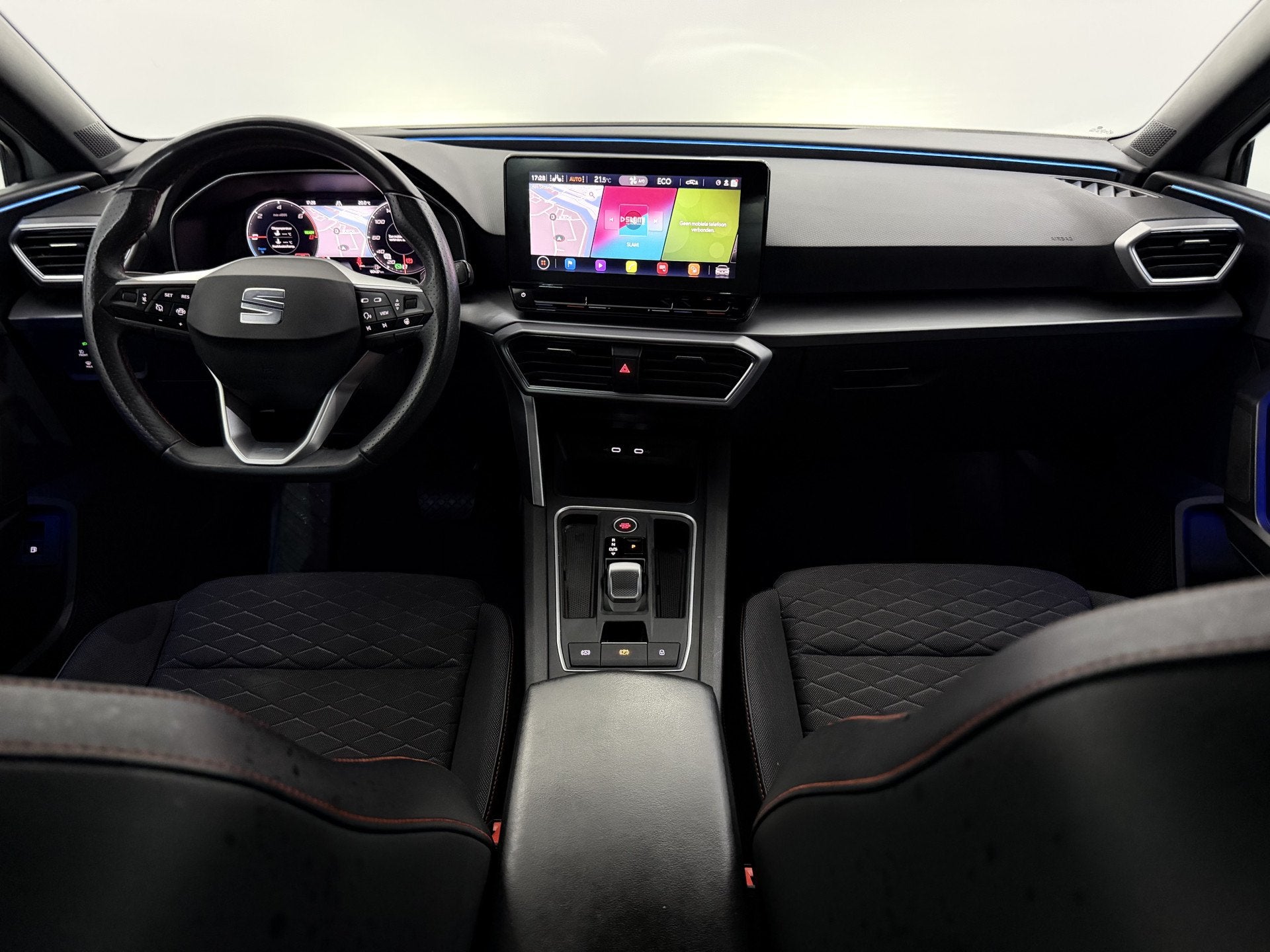 SEAT Leon 1.4 TSI eHybrid PHEV FR Plug-in Camera, Navi, Virt, Auto's, Gebruikt, Leon, Leder en Stof, Wit