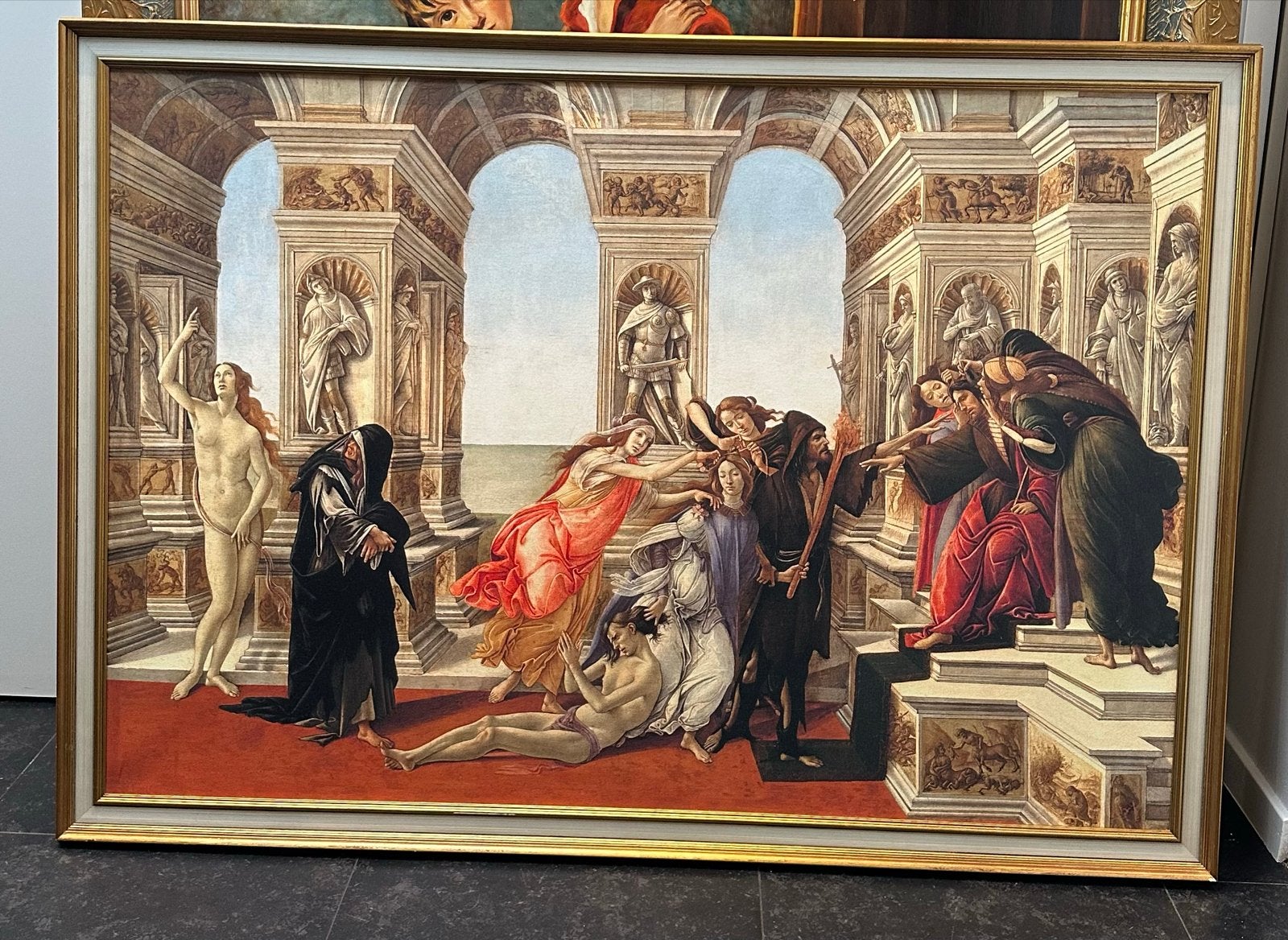 Botticelli's Calumny of Apelles - Hoogwaardige Posterprint, Antiek en Kunst, Ophalen