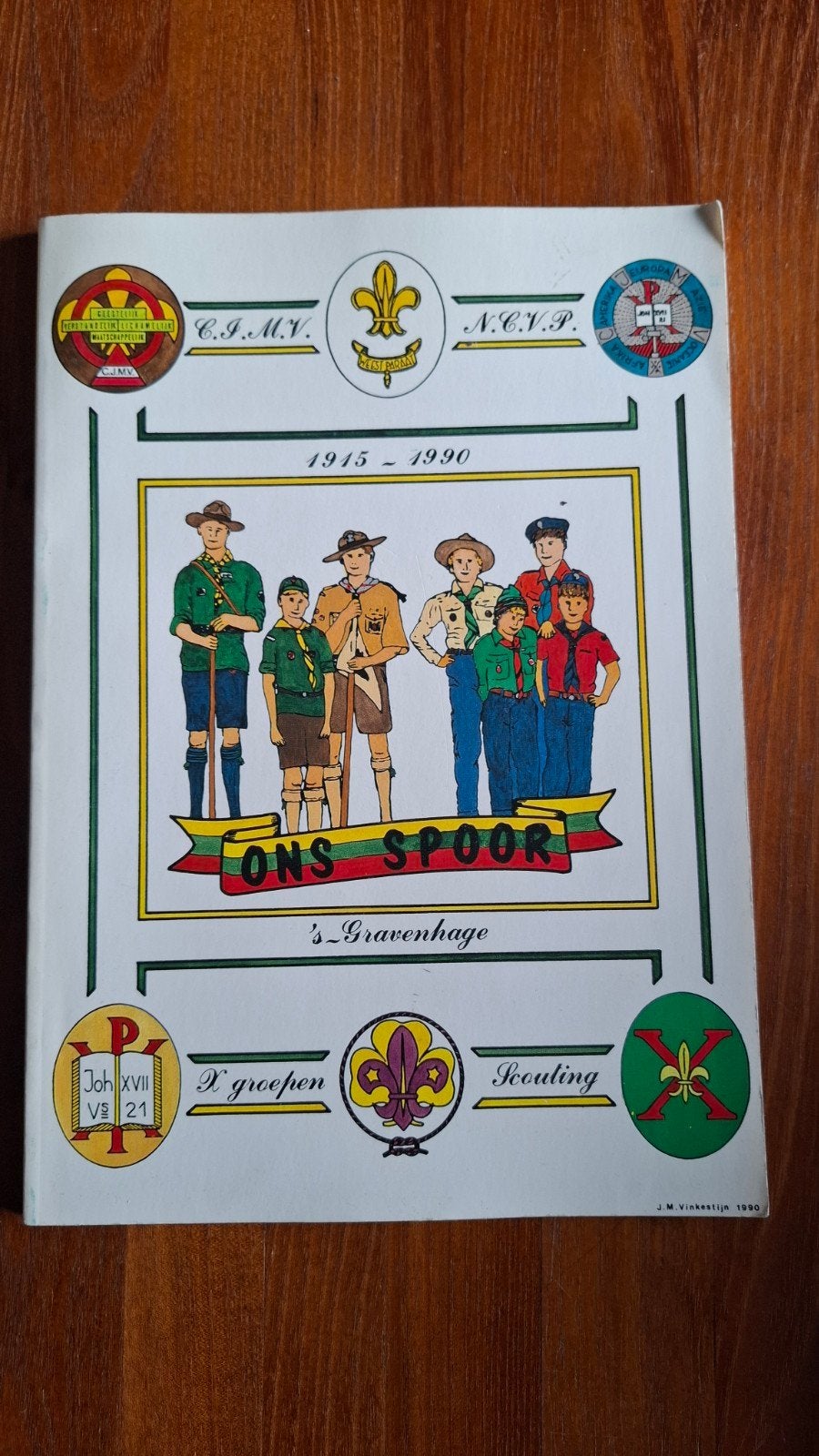 "Ons spoor" s'Gravenhage (75 jaar Scouting Den Haag), Verzamelen, Scouting, Ophalen of Verzenden, Boek of Tijdschrift