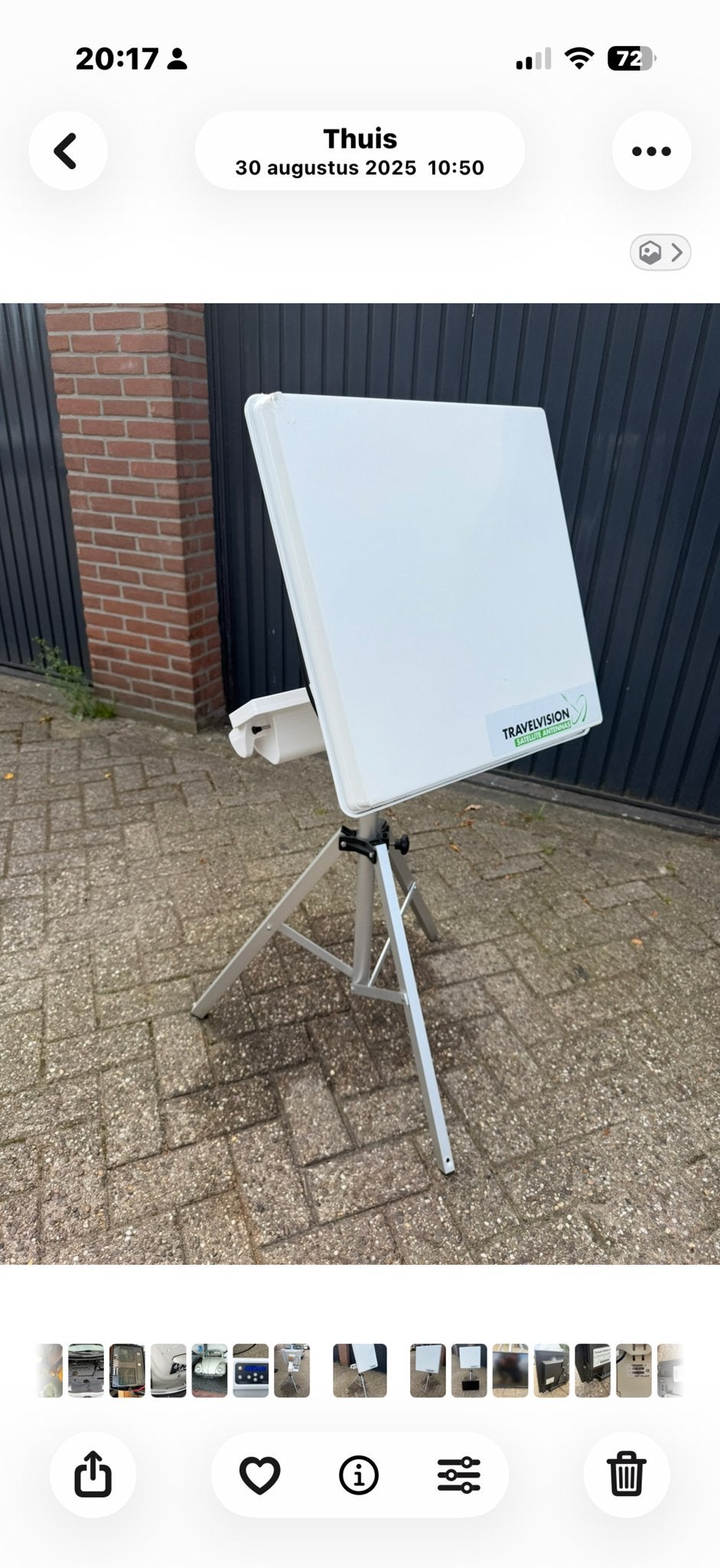 Travelvision R7 Automatische Satelliet Antenne, Audio, Tv en Foto, Schotelantennes, Gebruikt, (Schotel)antenne, Overige merken