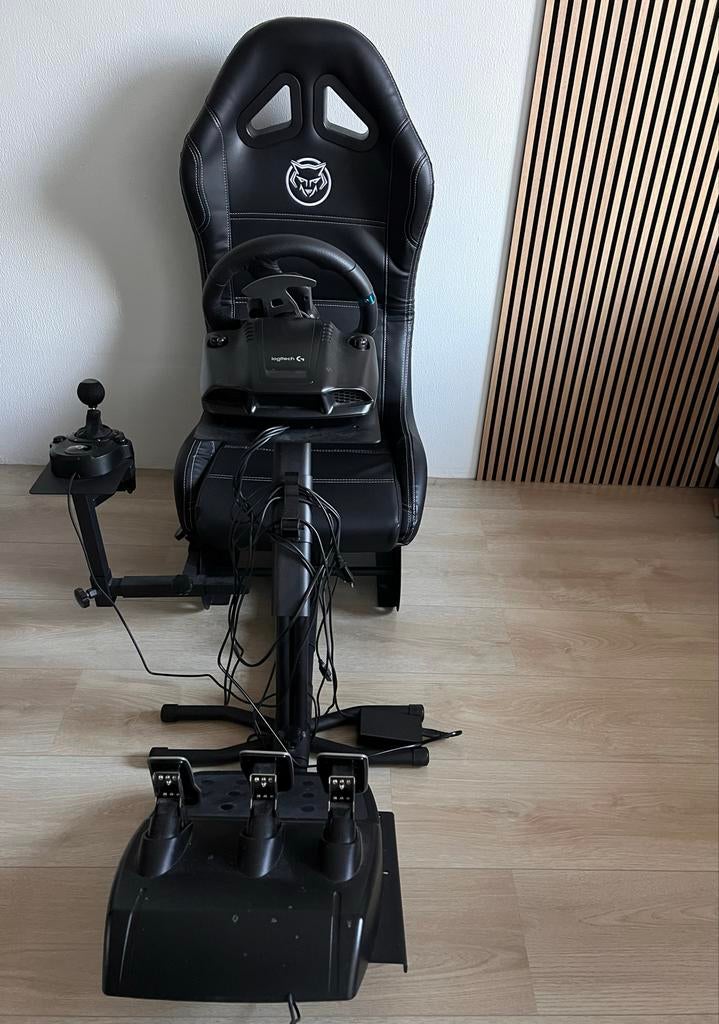 Complete Race Simulator: Qware Stoel, Logitech G29/G920, Ophalen, Zo goed als nieuw