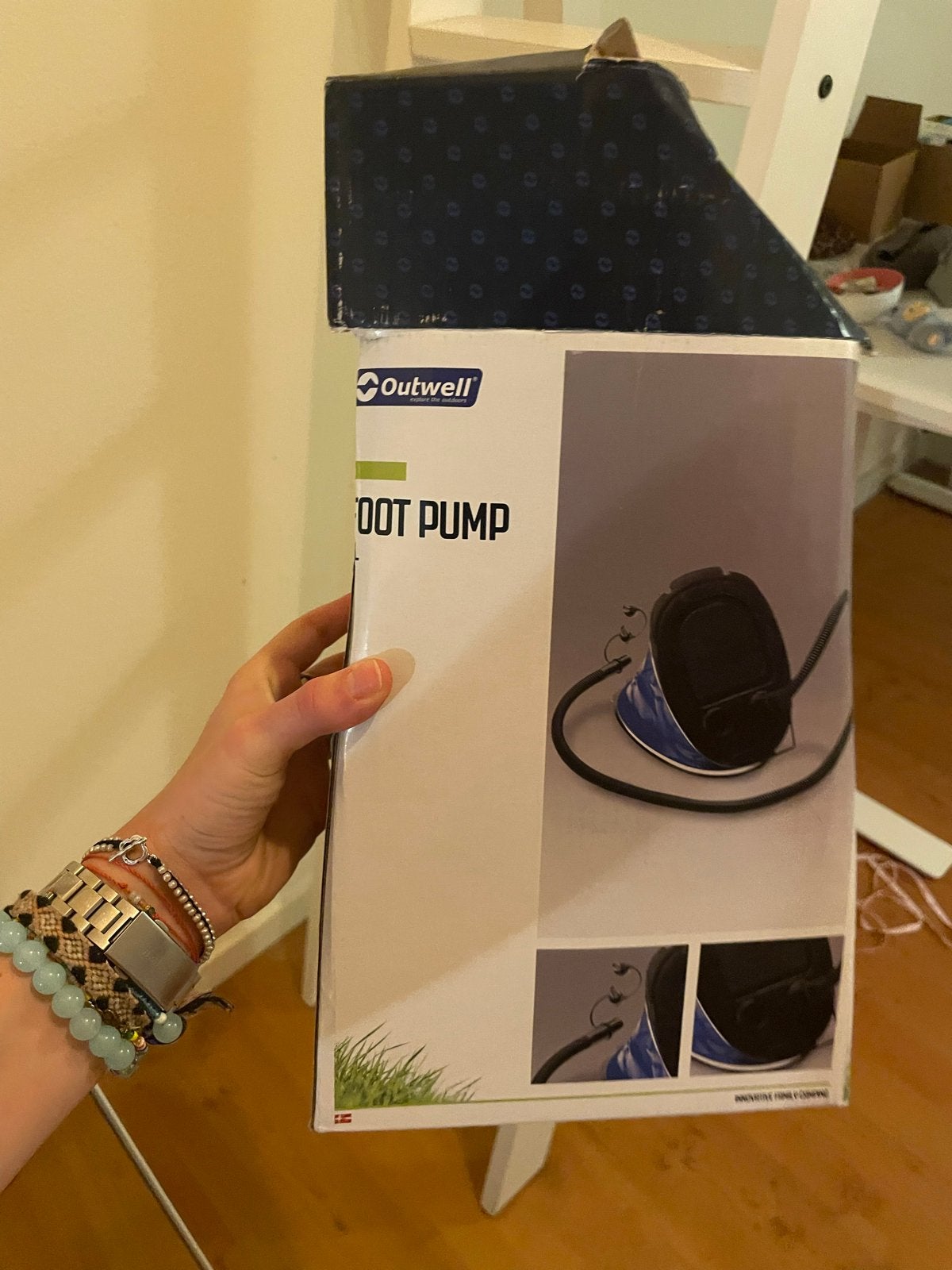 Outwell Voetpomp - Ideaal voor kamperen en opblaasartikelen, Ophalen, Nieuw
