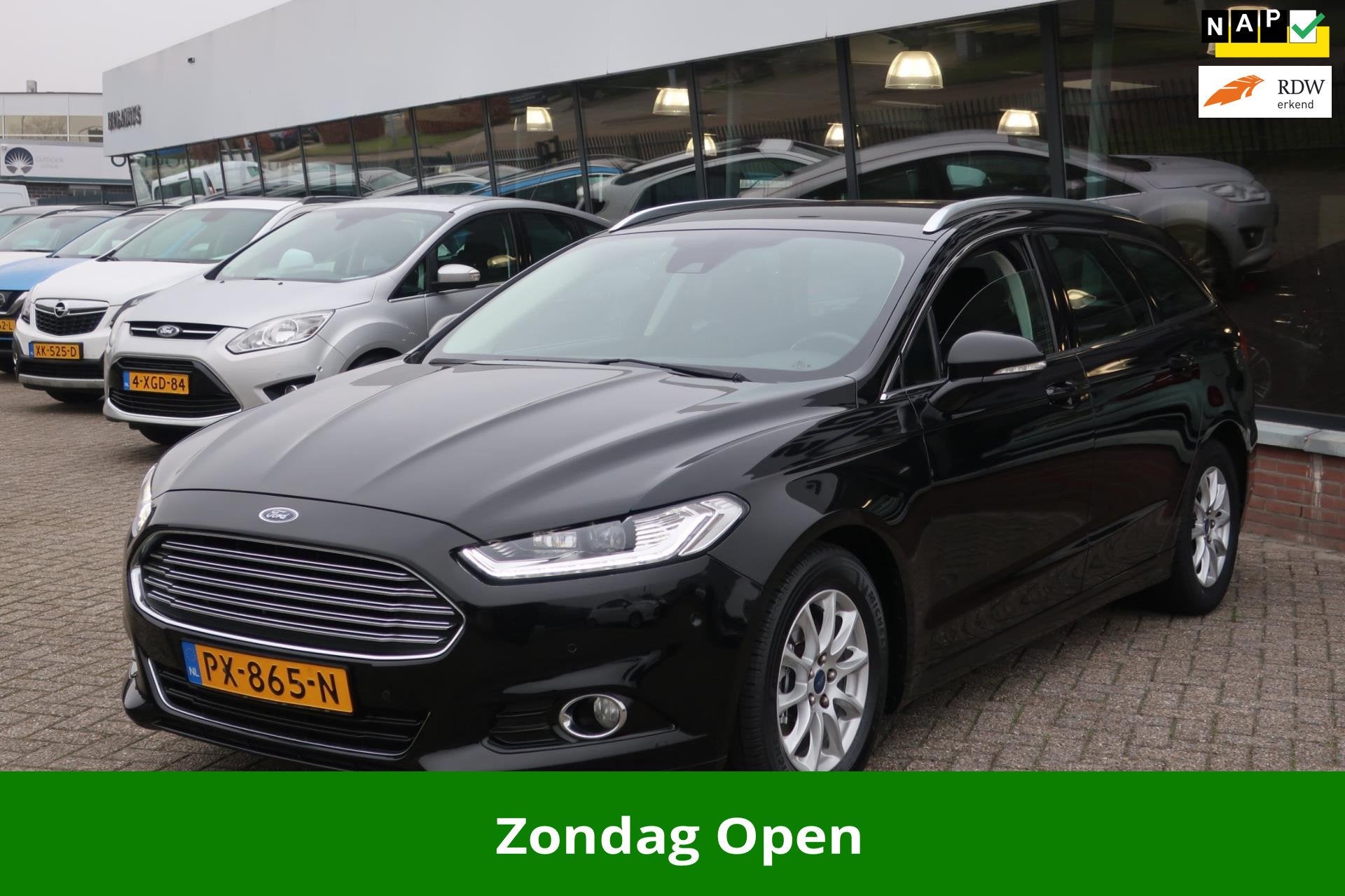 Ford Mondeo Wagon 1.5 Titanium Edition 1e EIG_LED_BI-XENON_G, Voorwielaandrijving, Stof, 4 cilinders, Zwart