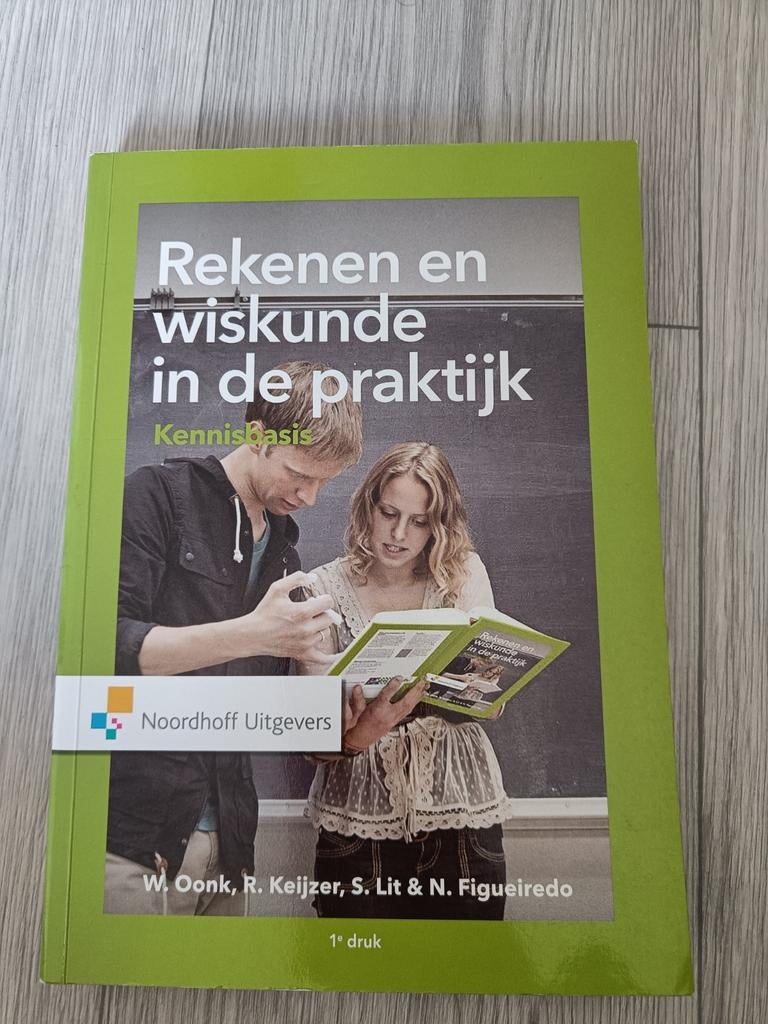 Rekenen en wiskunde in de praktijk, Boeken, Ophalen, Gelezen, HBO, W. Oonk; R. Keijzer; N. Figueiredo; S. Lit