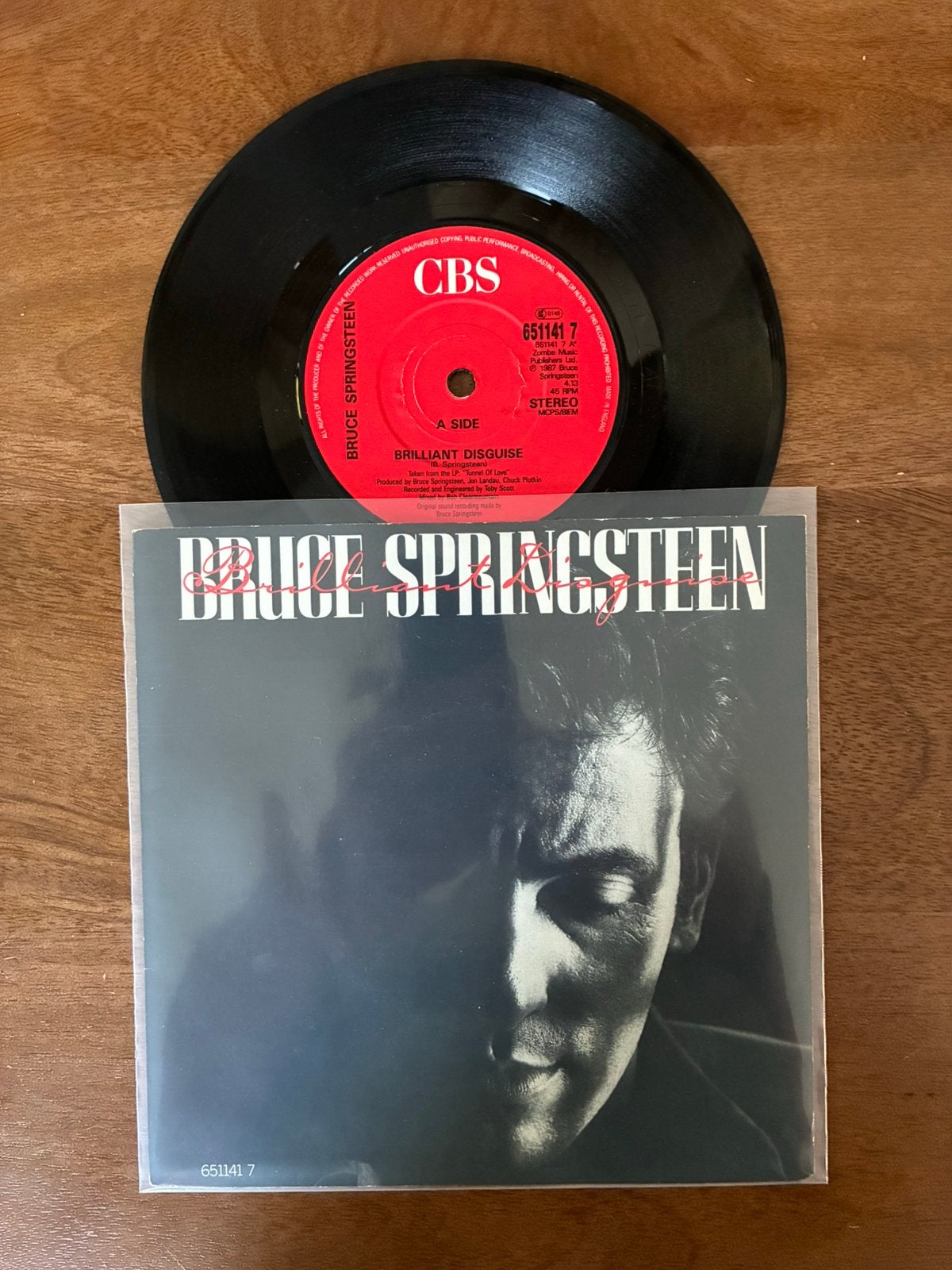 Bruce Springsteen - Brilliant disguise, Cd's en Dvd's, Vinyl Singles, Ophalen of Verzenden, 7 inch