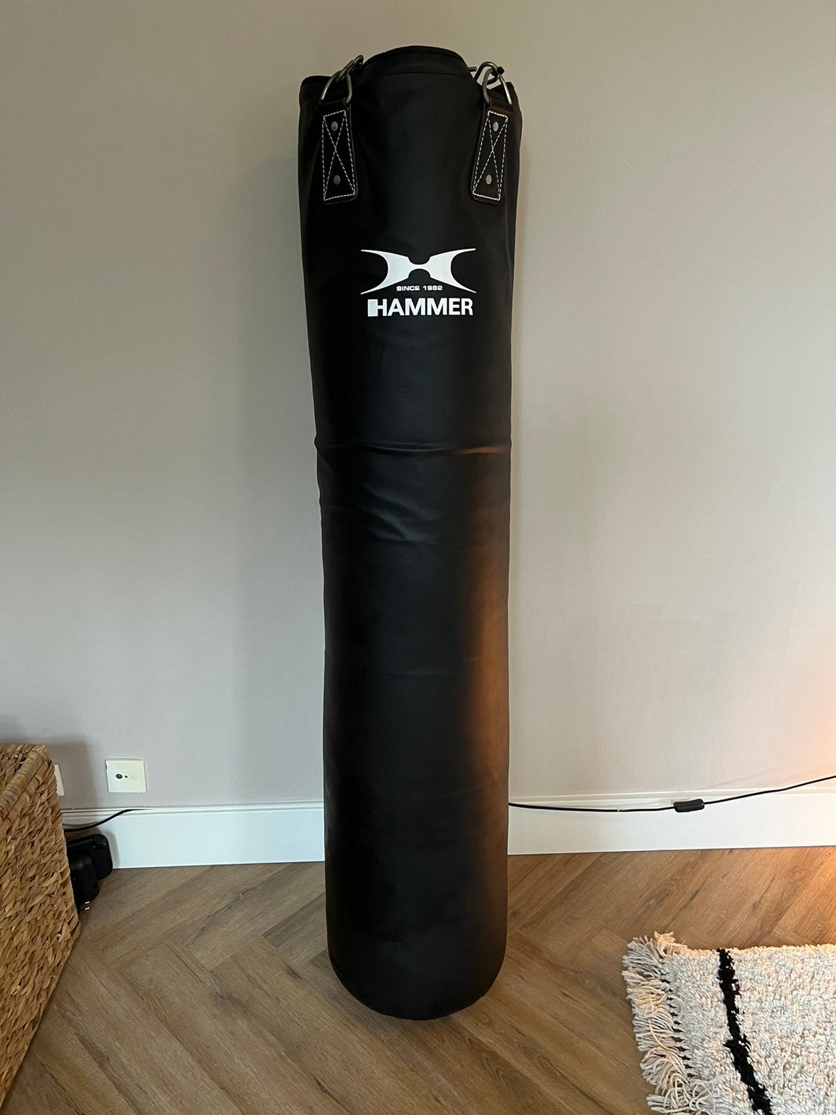 Leren bokszak Hammer Premium 150cm 40kg voor kickboxen etc., Sport en Fitness, Vechtsporten en Zelfverdediging, Groter dan maat XL