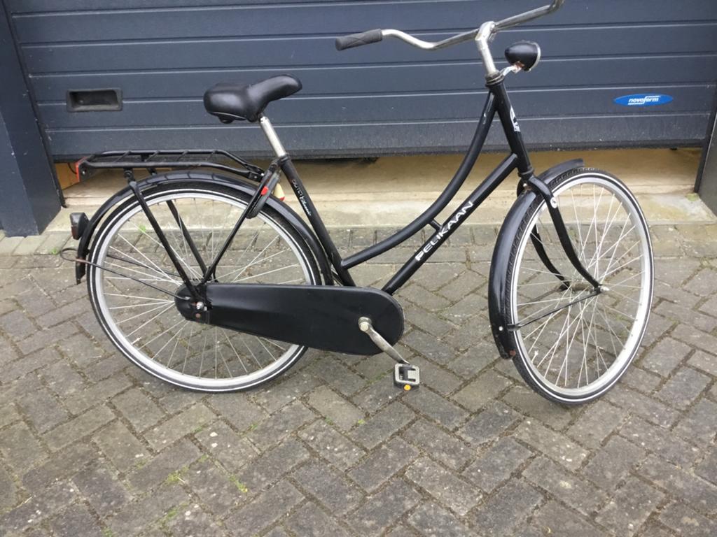 Pelikaan Weduwe fiets - Comfortabel en stijlvol, Fietsen en Brommers, Fietsen | Dames | Damesfietsen, Terugtraprem, Ophalen, Overige merken