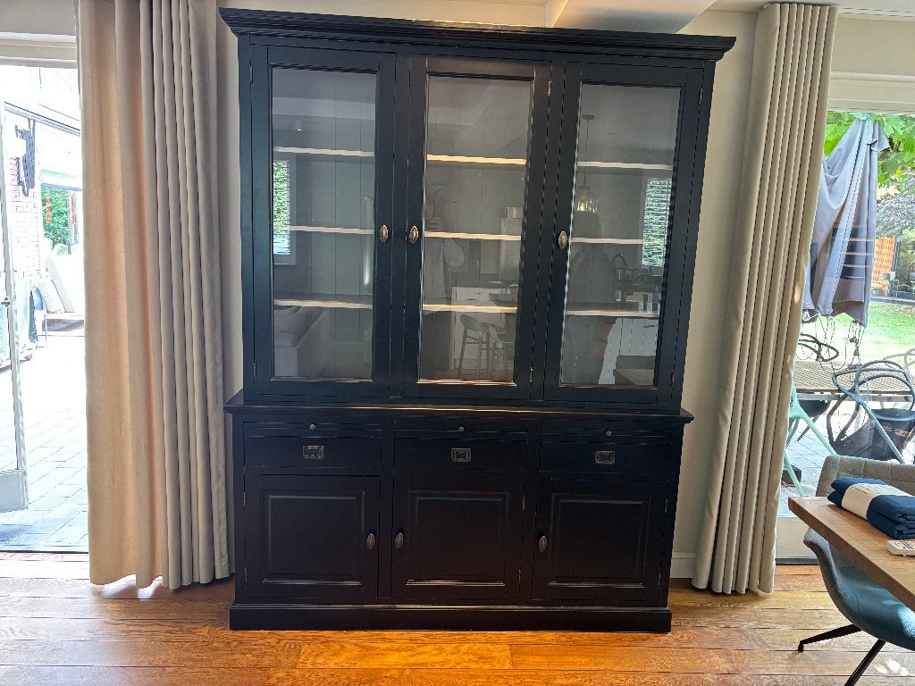 3 delige buffet / vitrine kast 226 x 175 x 45 (H x B x D), Huis en Inrichting, Kasten | Buffetkasten, Ophalen, Gebruikt, 200 cm of meer