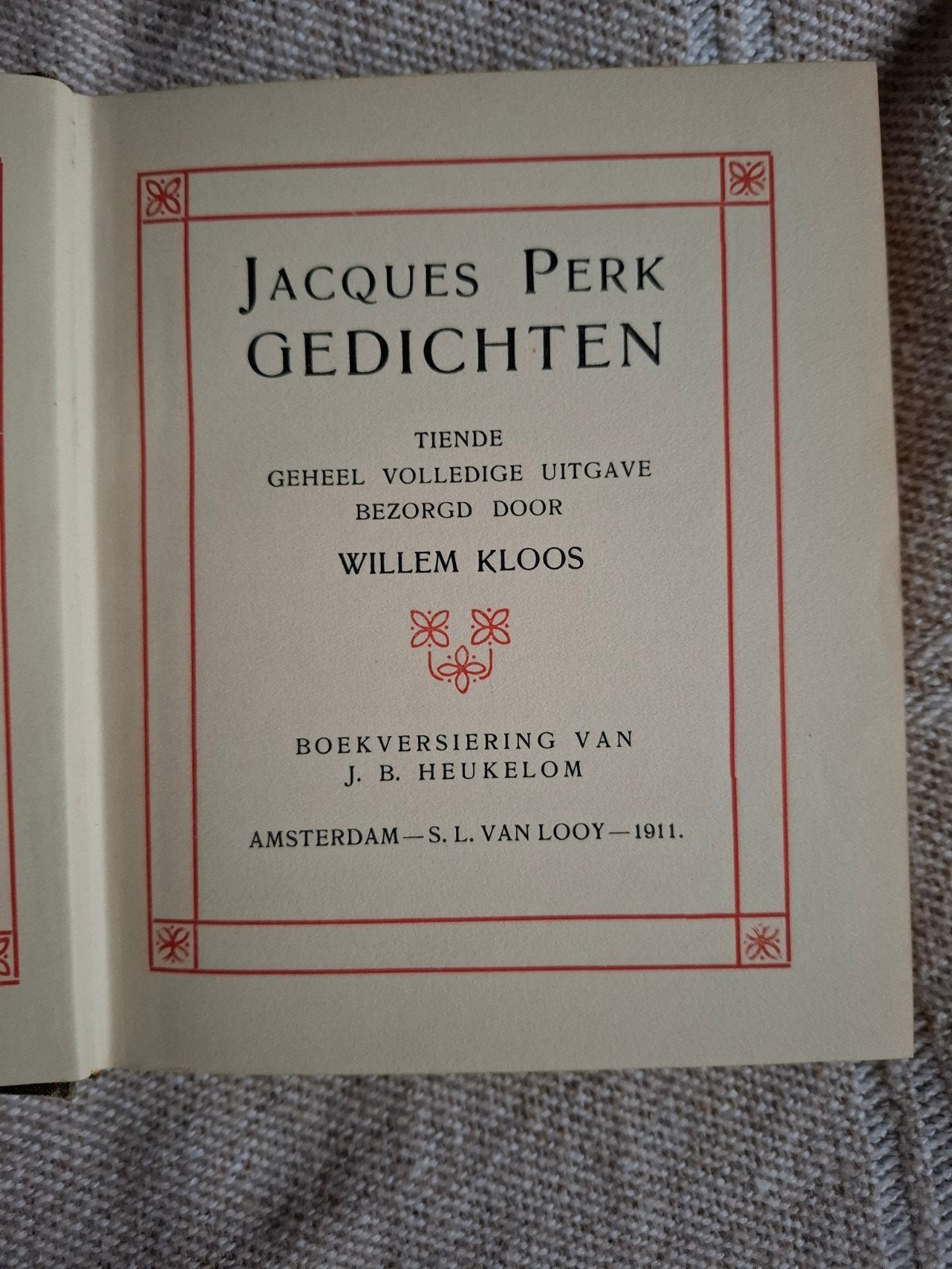 Jacques Perk - Gedichten (1911) - Zeldzame uitgave, Ophalen of Verzenden, Gelezen, Jacques Perk, Eén auteur