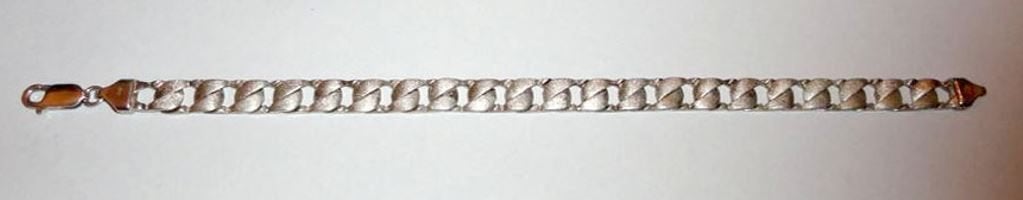 Armband 925 zilver matte schakels, Ophalen of Verzenden, Nieuw, Zilver, Zilver