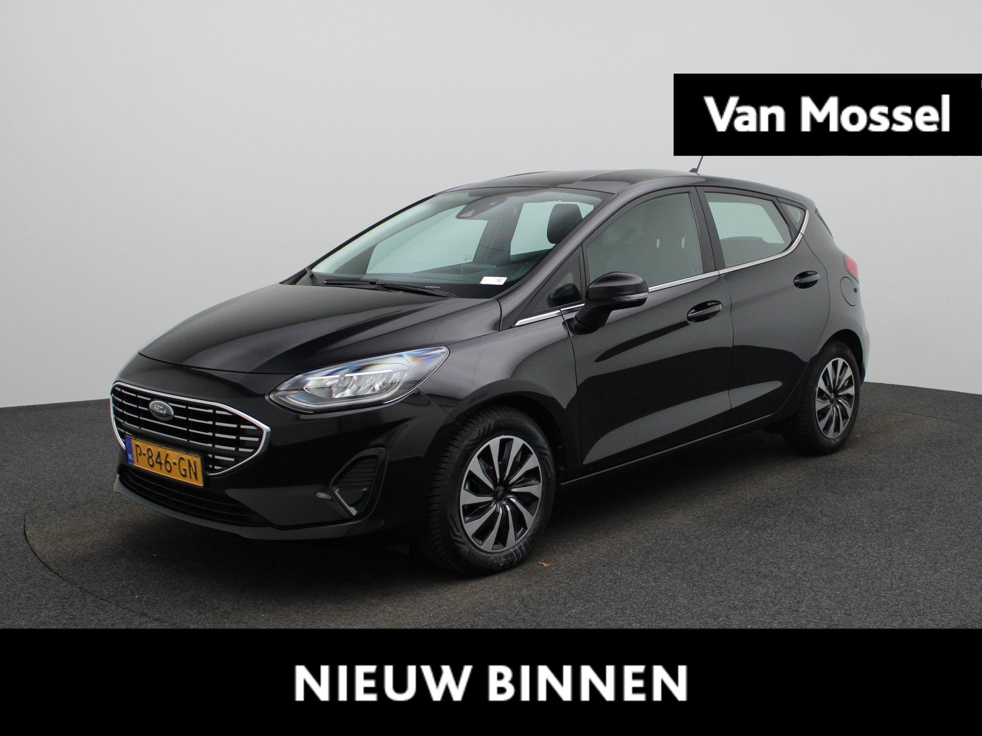 Ford Fiesta 1.0 EcoBoost Hybrid Titanium | AUTOMAAT! | Cruis, 12 maanden, Euro 6, Zwart, Origineel Nederlands