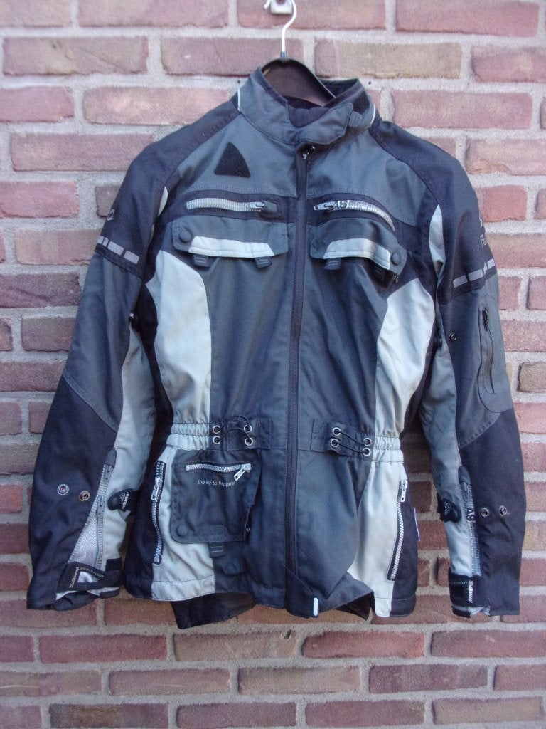 MOTORJAS MET PROTECTIE  (MAAT M)  EVOLUTION  (MAAT M), Motoren, Kleding | Motorkleding, Ophalen of Verzenden, Tweedehands, Kinderen