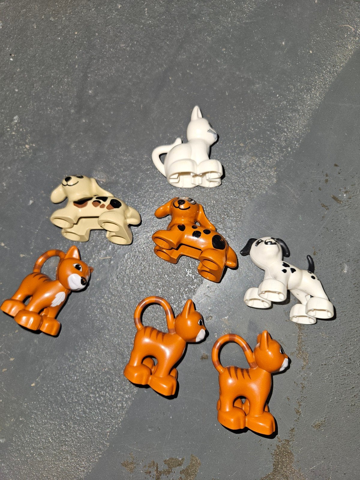 Duplo diertjes katten en honden 7 stuks, Ophalen of Verzenden, Zo goed als nieuw, Duplo