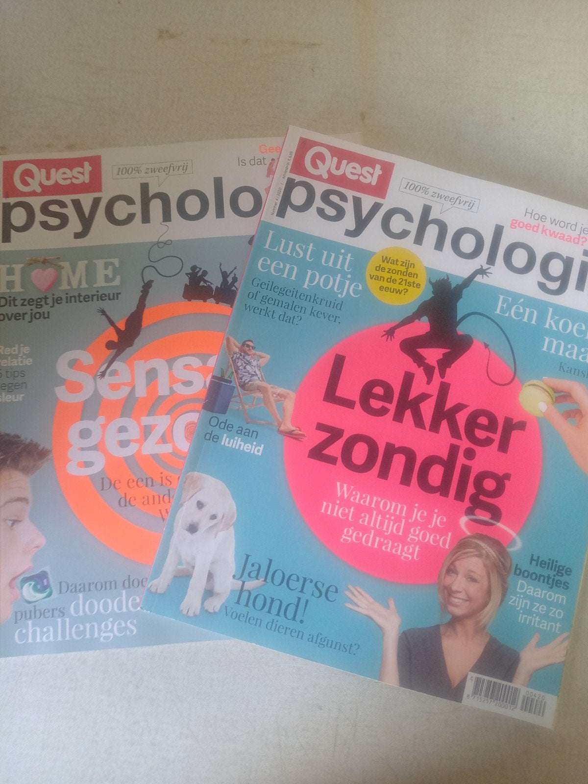 Quest Psychologie Tijdschriften - 2 nummers, Ophalen of Verzenden, Zo goed als nieuw, Overige onderwerpen