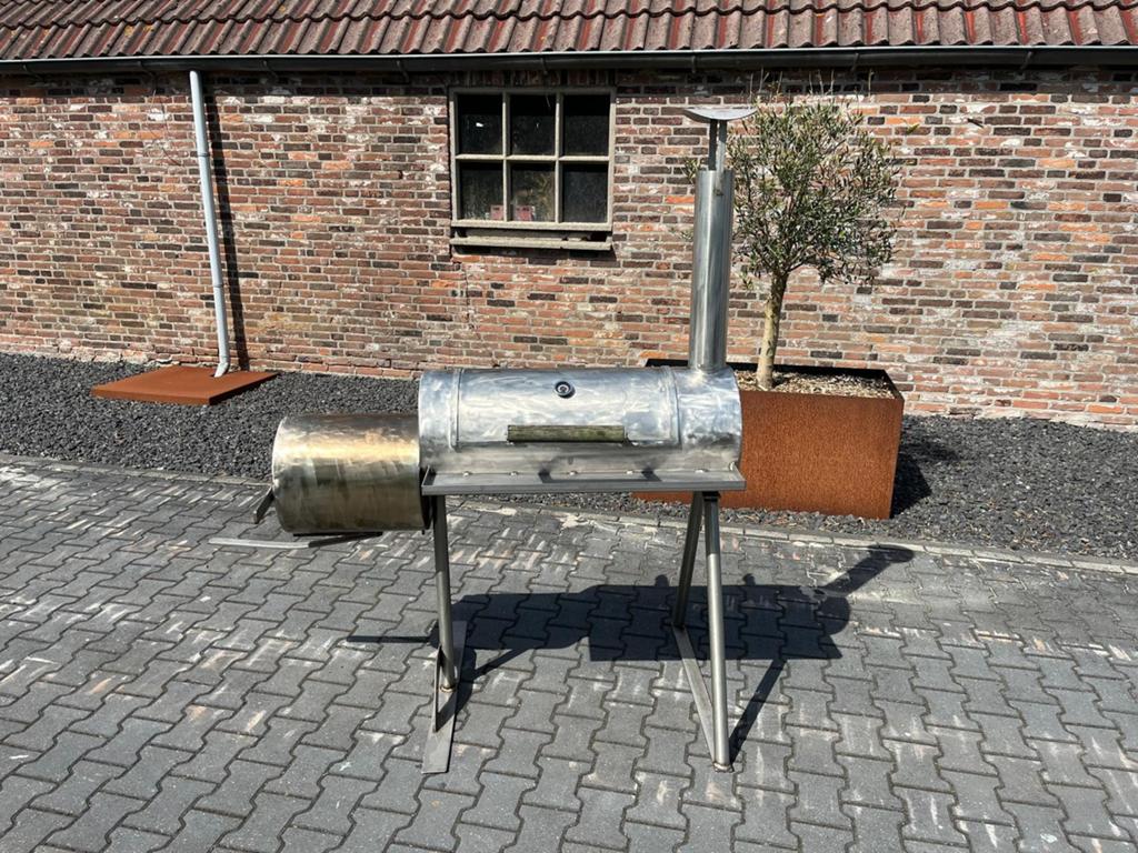 Roestvrijstalen Smoker BBQ - Handgemaakt, Ophalen, Gebruikt, Handgemaakt
