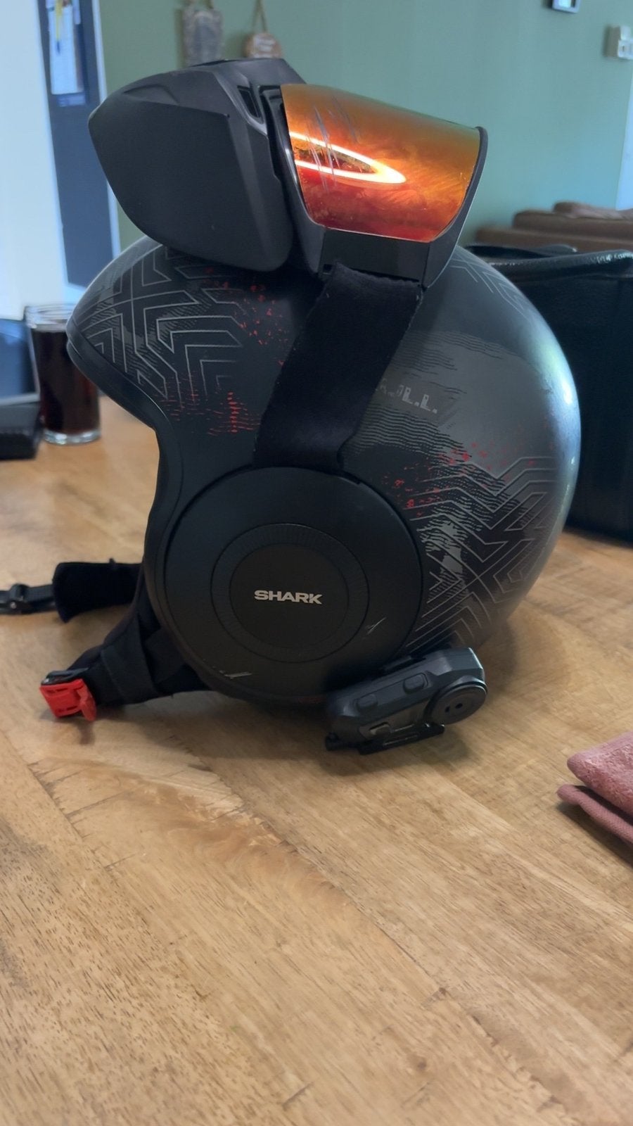 Shark krull helm, Fietsen en Brommers, Ophalen of Verzenden, Zo goed als nieuw