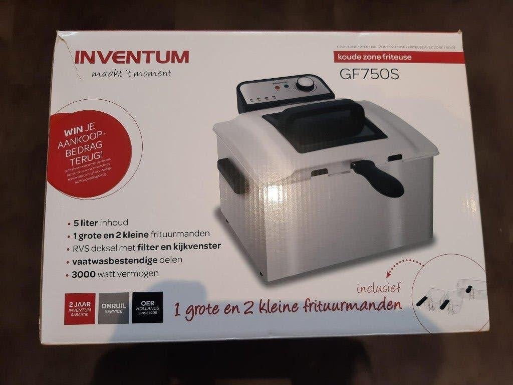 Fonkelnieuwe Frituurpan van Inventum, 4 liter of meer, Ophalen of Verzenden, Nieuw, Duo-friteuse