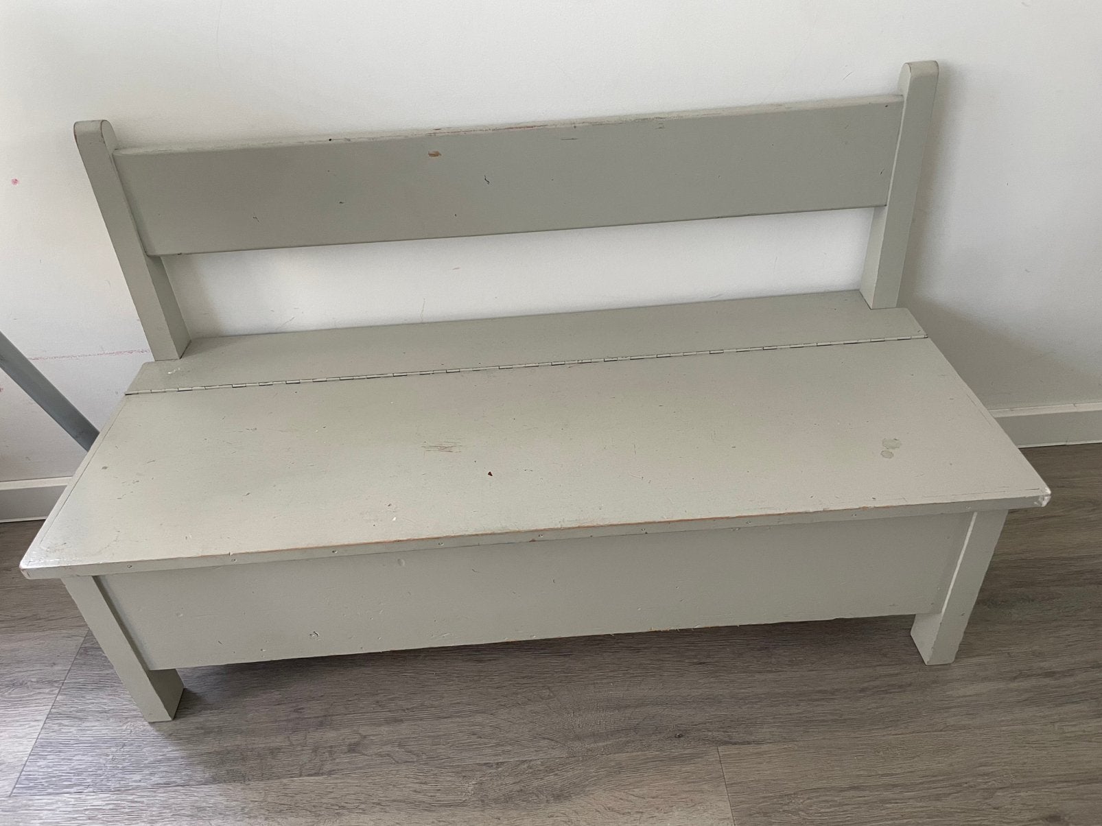 Houten bankje met opbergruimte, Ophalen, Gebruikt, Overige typen