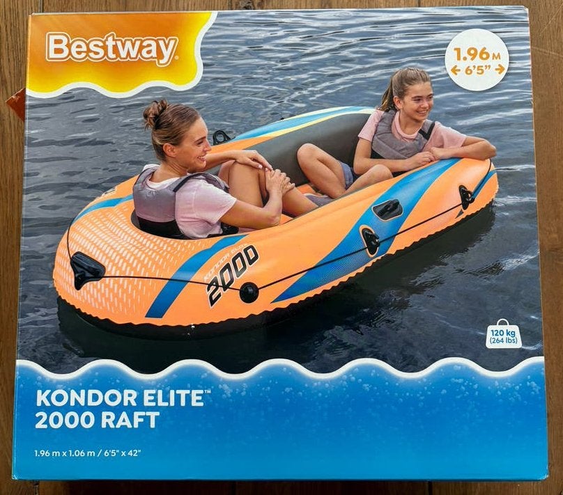 Bestway opblaasboot met 2 roeispanen, Ophalen, Nieuw