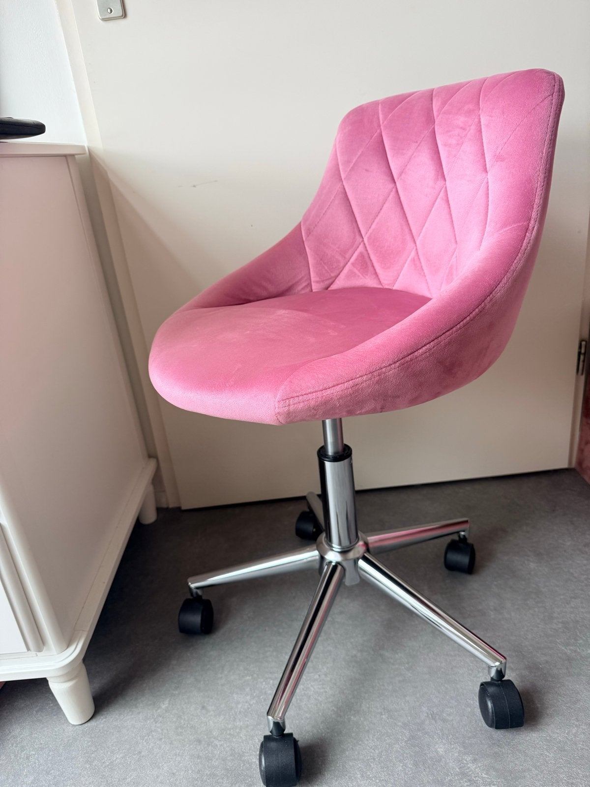 Roze velvet kinderkamer, Gebruikt, Overige kleuren, Ophalen of Verzenden, Eén