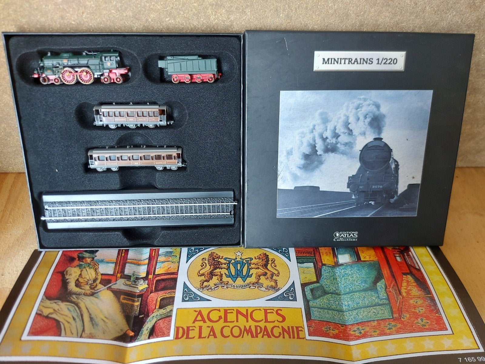 Minitrains 1/220 Treinset met Locomotief en Wagons, Overige merken, Treinset, Gelijkstroom of Wisselstroom, Ophalen of Verzenden