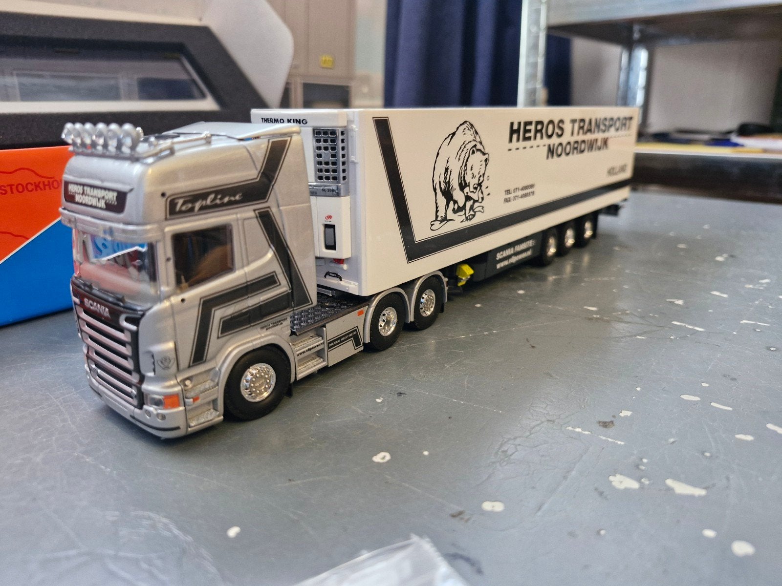 scania met koeltrailer tekno van heros transport, Ophalen of Verzenden, Nieuw, Bus of Vrachtwagen, Tekno