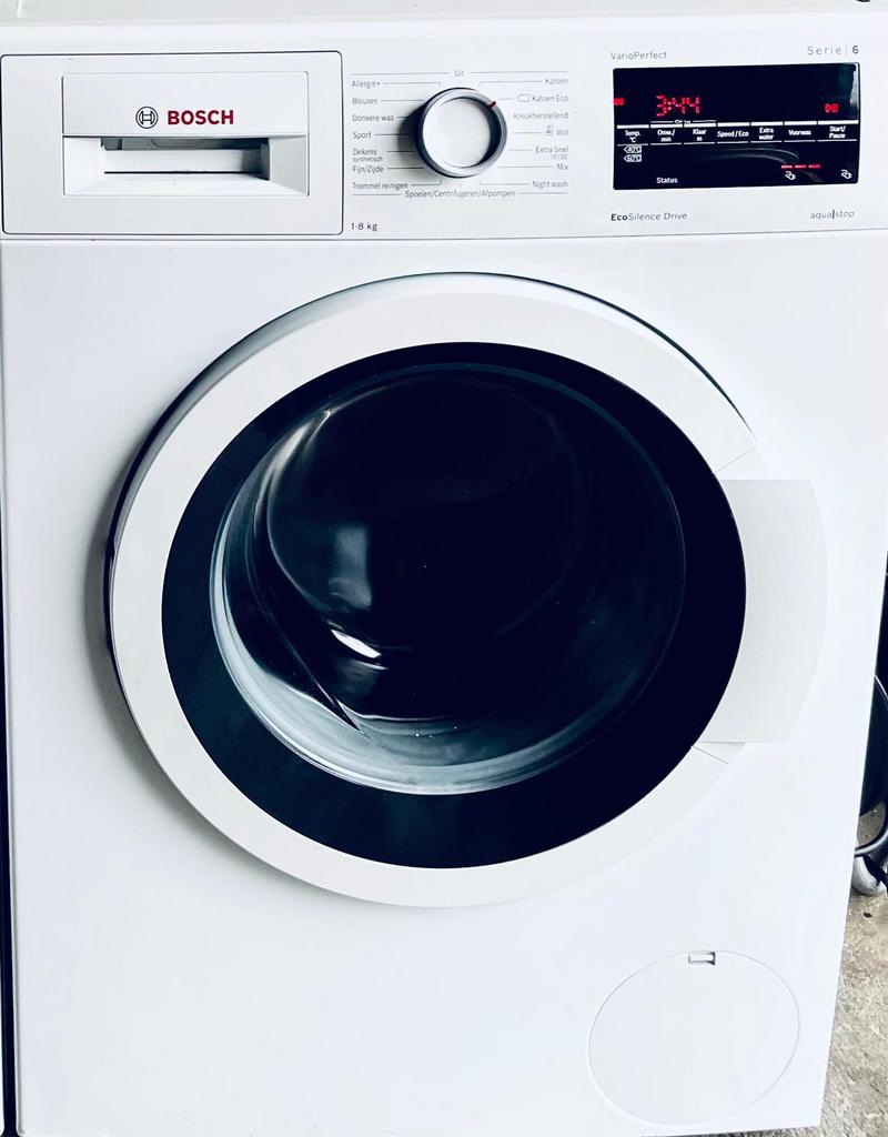 Prachtige Bosch Serie 6 Wasmachine 8KG top staat A+++, 1200 tot 1600 toeren, 8 tot 10 kg, Ophalen of Verzenden, Zo goed als nieuw
