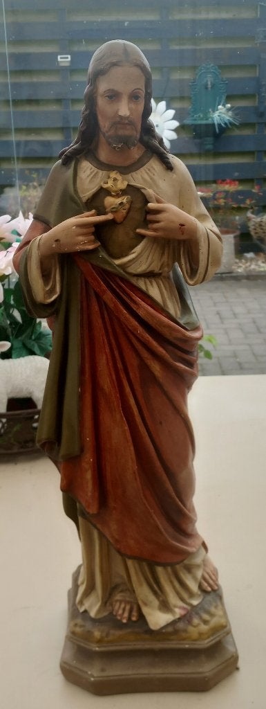 gipse beelden Jezus en Jozef, Ophalen