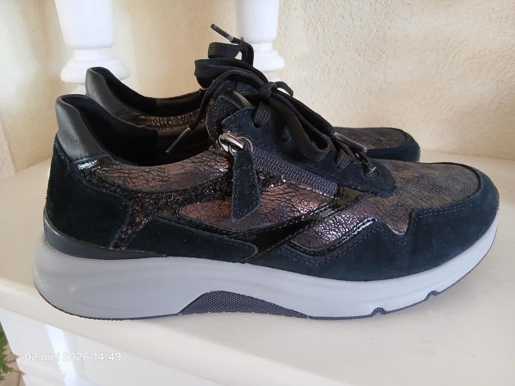 Rollingsoft Gabor maat 7 /40.5, Schoenen met lage hakken, Zwart, Gabor, Ophalen of Verzenden