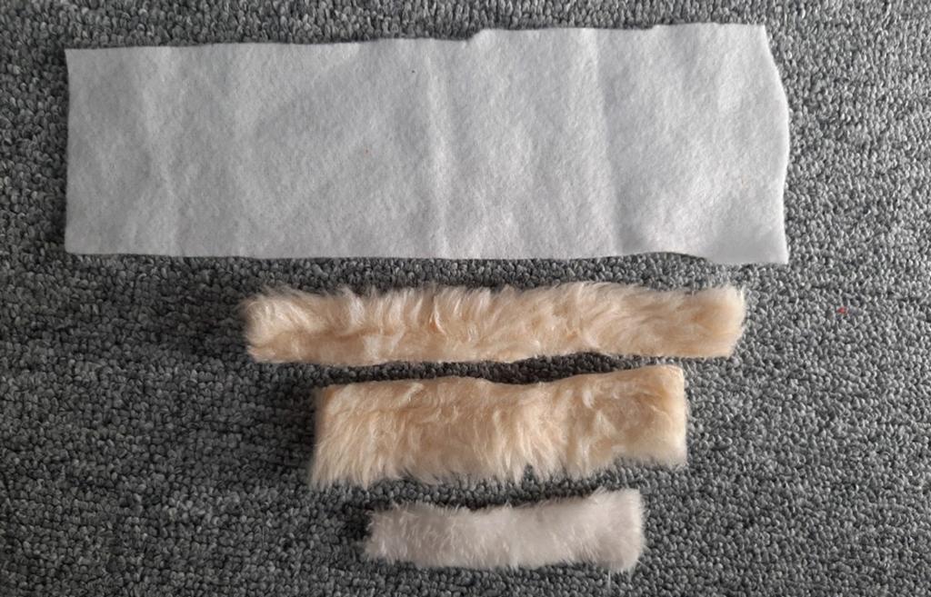 Fleece stof en bontjes, Hobby en Vrije tijd, Wit, Nieuw, Ophalen of Verzenden, Minder dan 30 cm