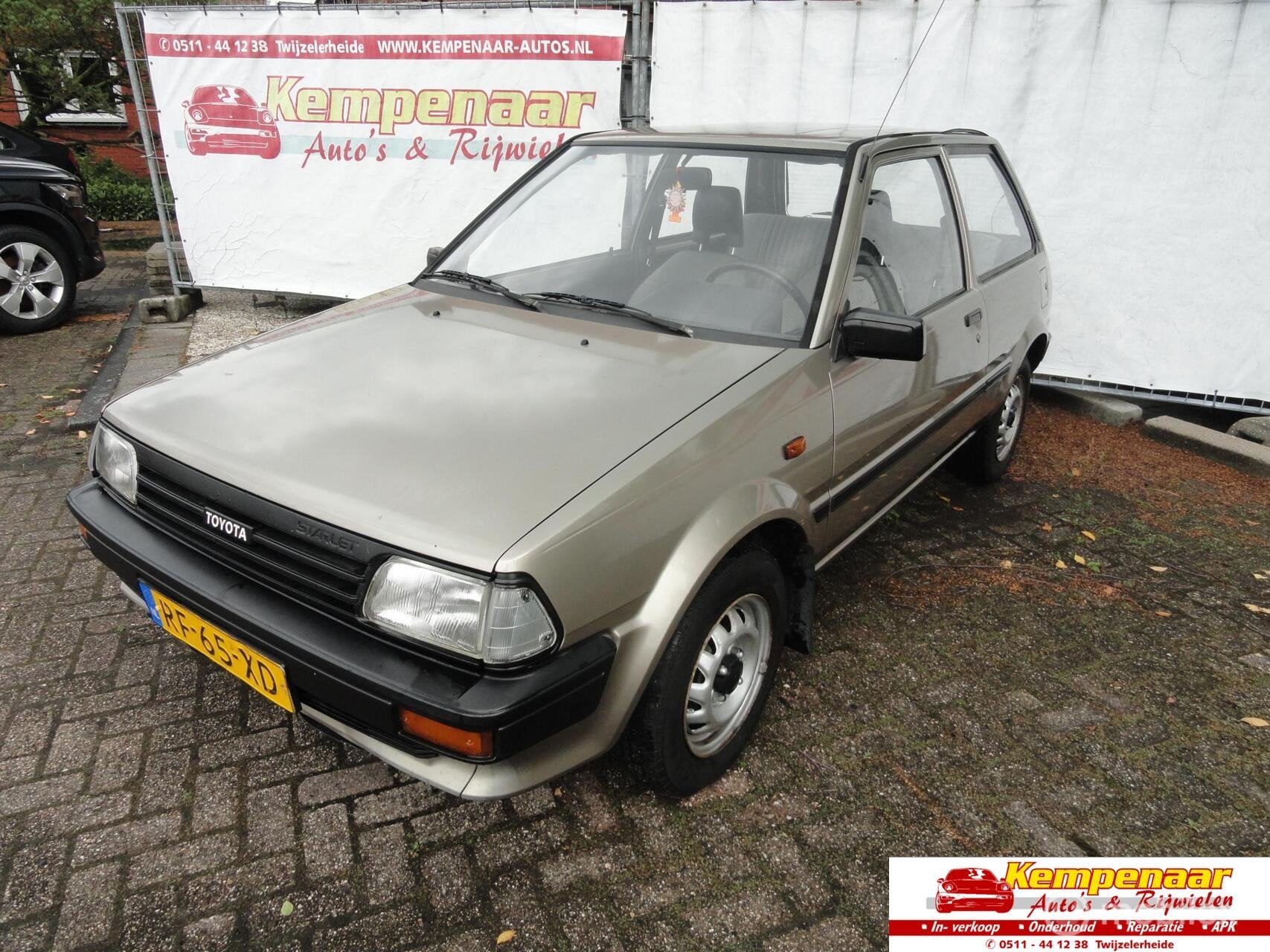 Toyota Starlet 1.0 DX, Voorwielaandrijving, 54 pk, Beige, Origineel Nederlands