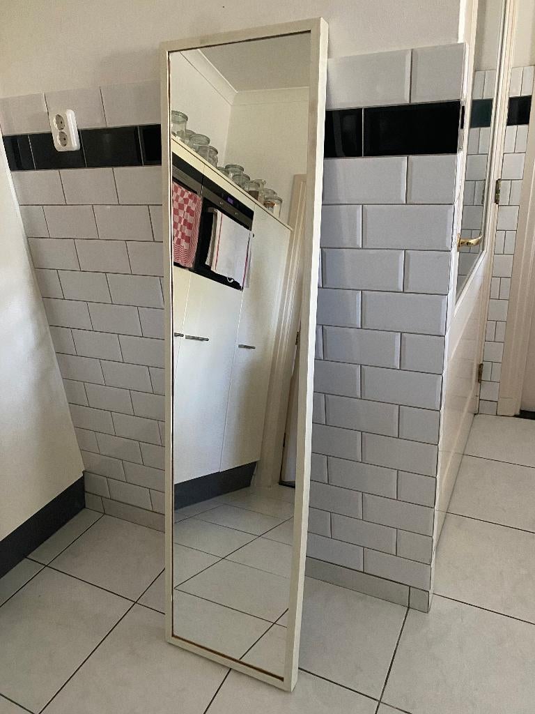 spiegel, Huis en Inrichting, Woonaccessoires | Spiegels, Ophalen, Minder dan 50 cm, Zo goed als nieuw, 150 tot 200 cm