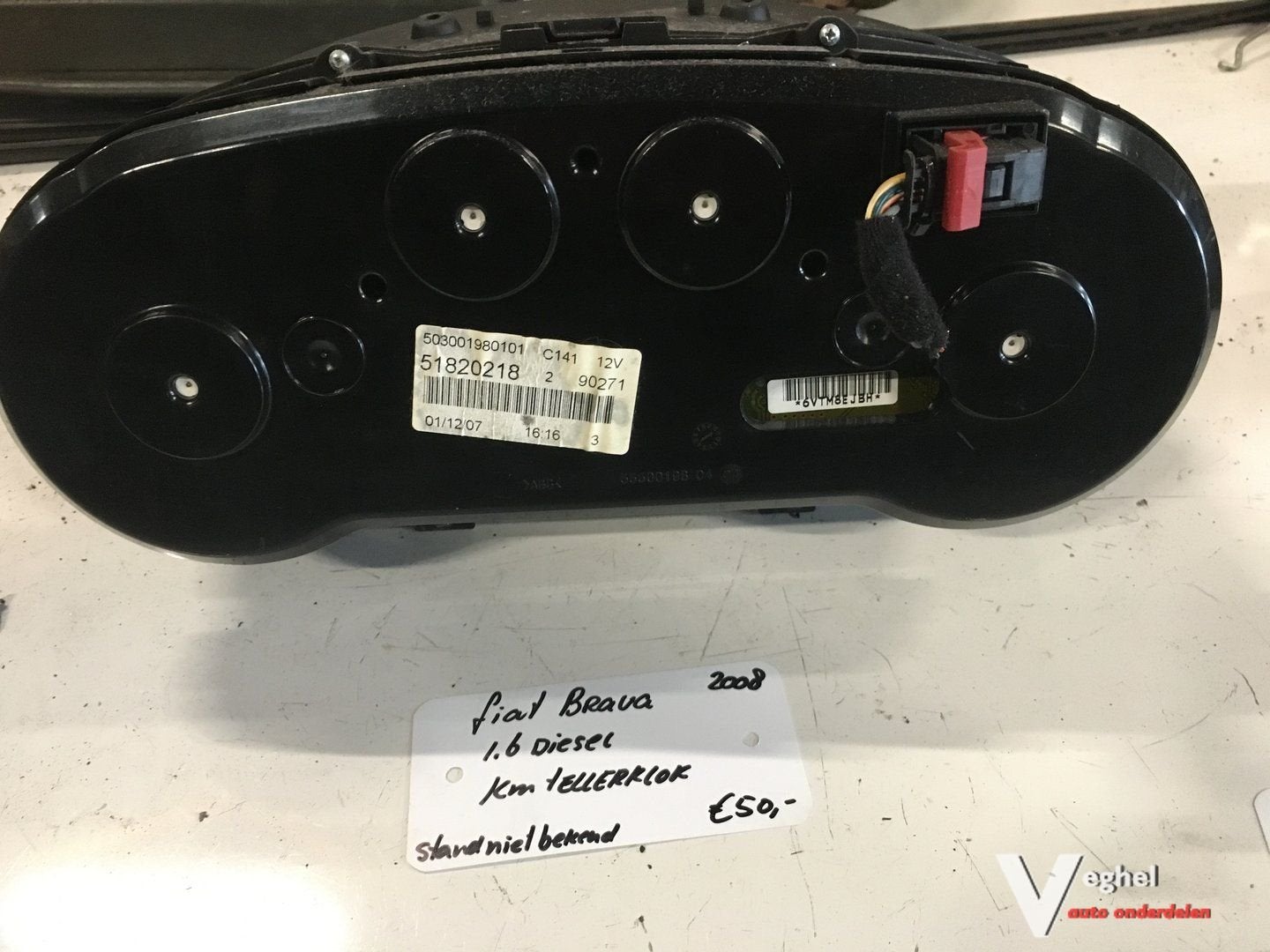 Fiat Bravo 1.6 diesel  2008 Km Tellerklok, Gebruikt, -, -, Ophalen of Verzenden