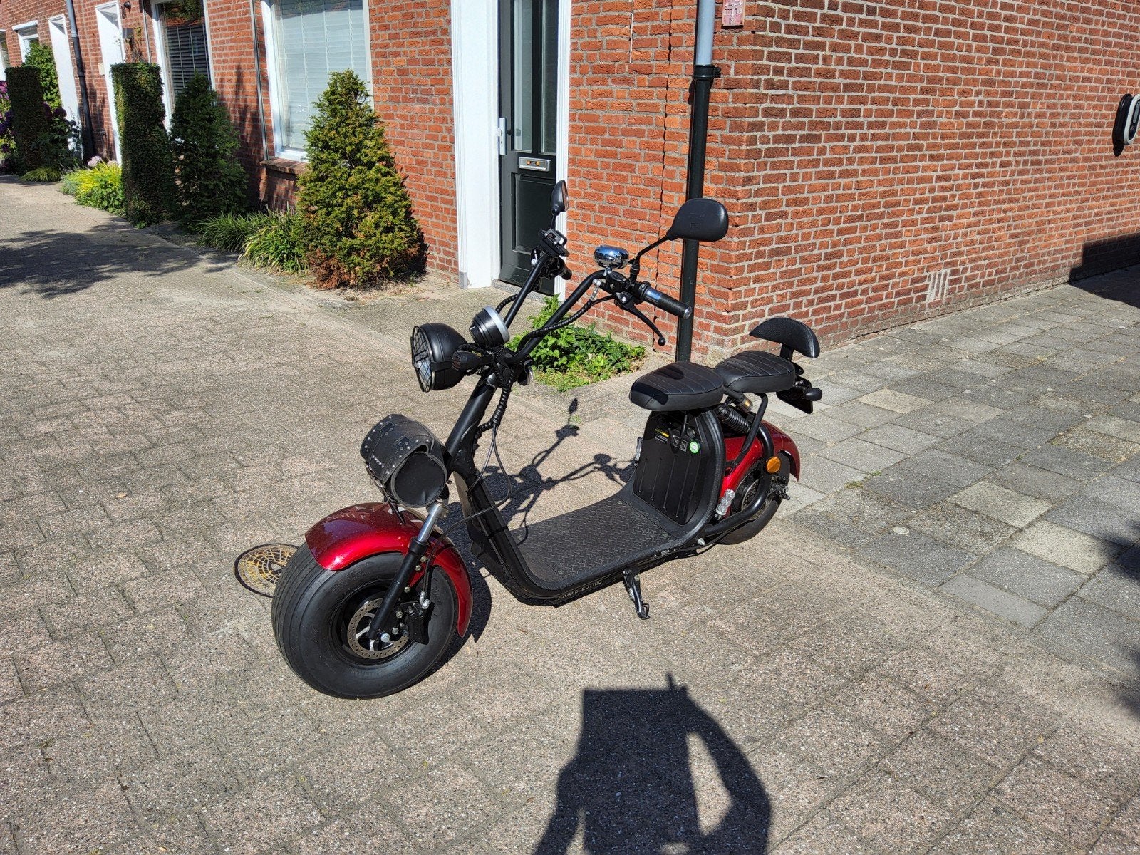Elektrische E-Chopper Scooter Rood - Zo goed als nieuw, Ophalen of Verzenden, Zo goed als nieuw, Elektrisch, Overige merken