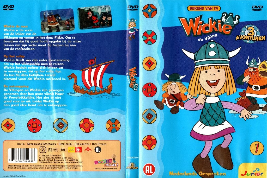 Wickie de viking, deel 1, Cd's en Dvd's, Dvd's | Kinderen en Jeugd, Alle leeftijden, Ophalen of Verzenden, Zo goed als nieuw