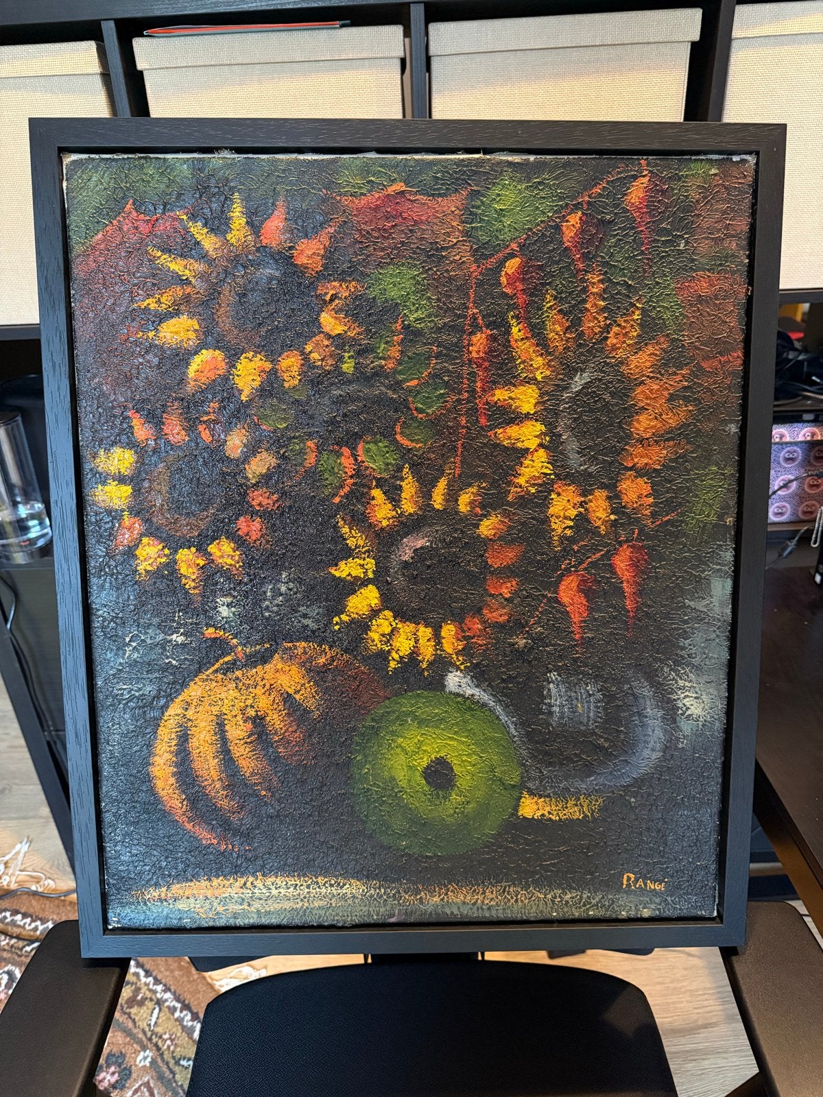 Vintage Stilleven Schilderij Range - Impasto Techniek, Ophalen, Doek, Stilleven, Gesigneerd