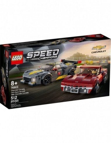 LEGO Speed Champions Chevrolet Corvette C8.R & 1969 Corvette, Ophalen of Verzenden, Zo goed als nieuw, Overige merken