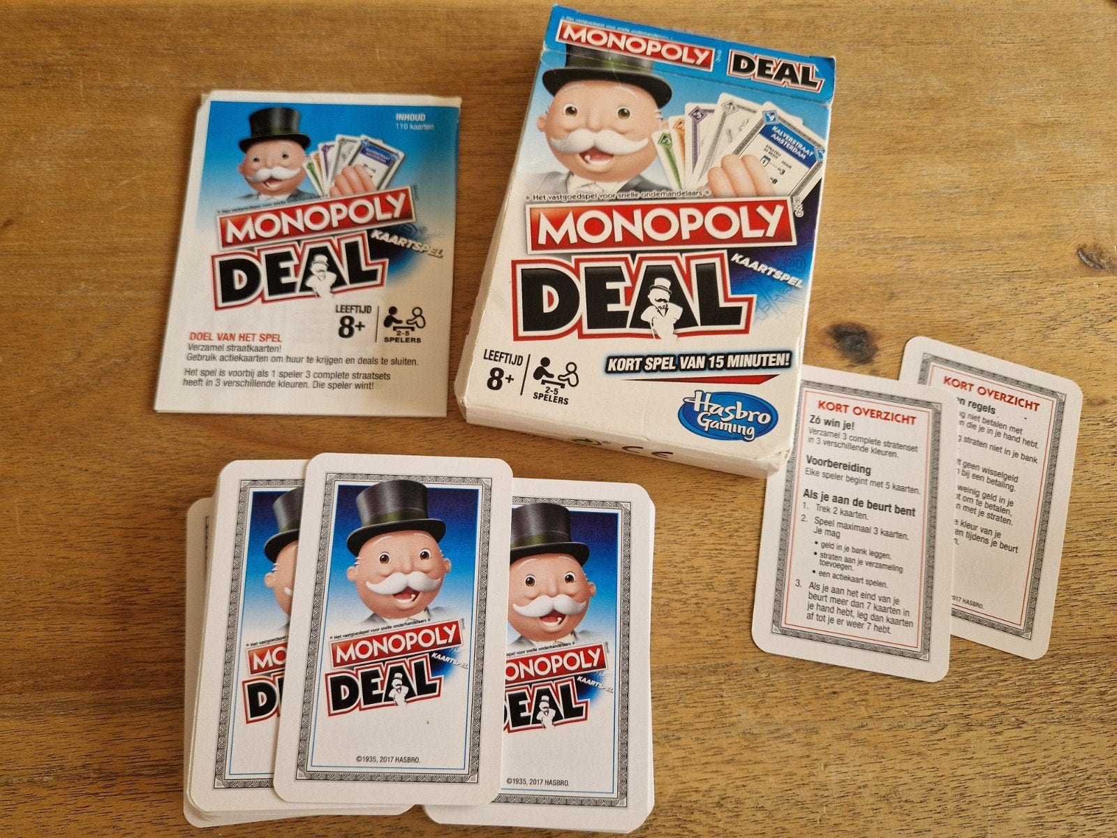 Monopoly Deal Kaartspel - Kort spel van 15 minuten!, Vijf spelers of meer, Ophalen of Verzenden, Zo goed als nieuw, Hasbro Gaming