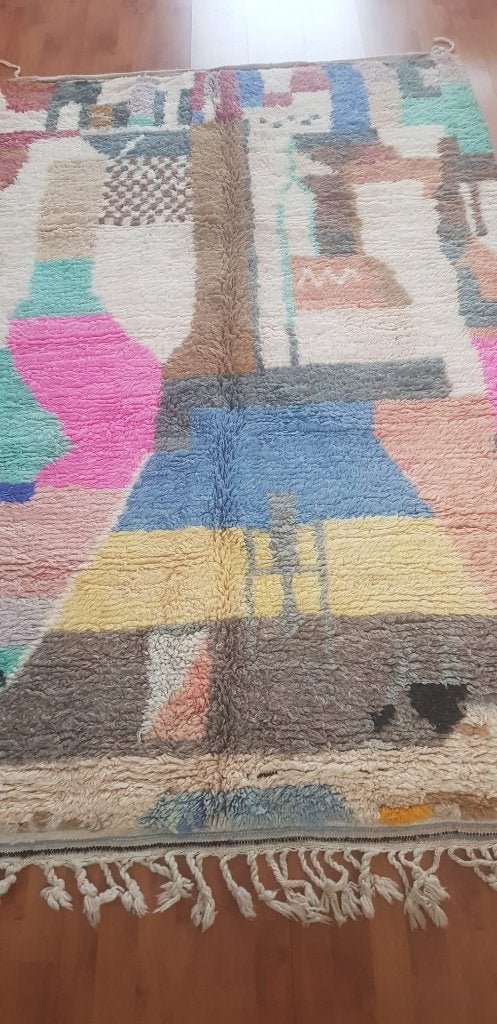 Handgeknoopt Berber kleed wol 237x153, 150 tot 200 cm, 200 cm of meer, Ophalen of Verzenden, Zo goed als nieuw